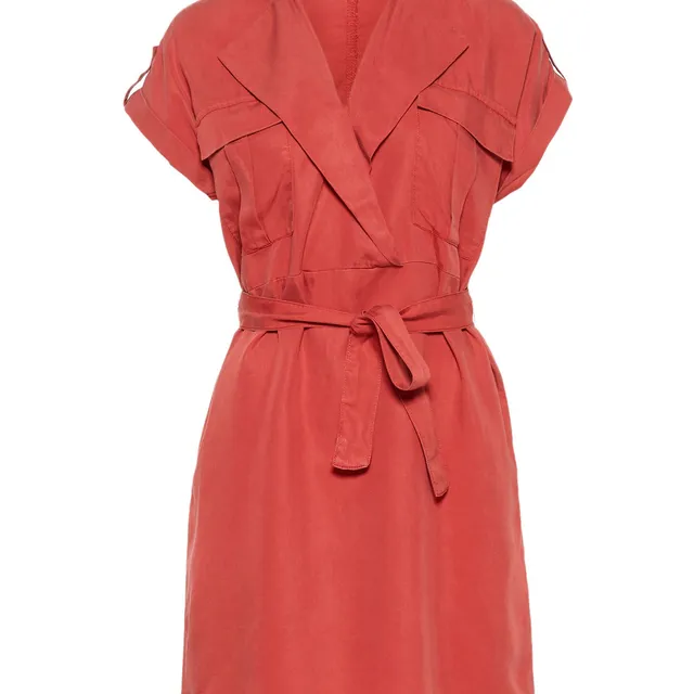 Noisy May robe chemise courte à ceinture poches