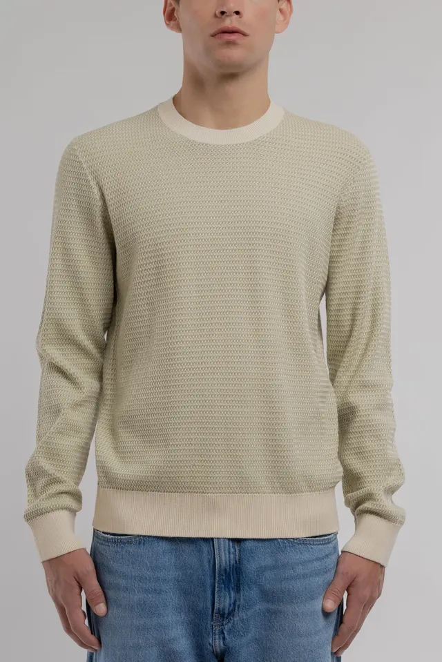 Teddy Smith P-Milan 2 Pull Vert Sauge Coton Homme