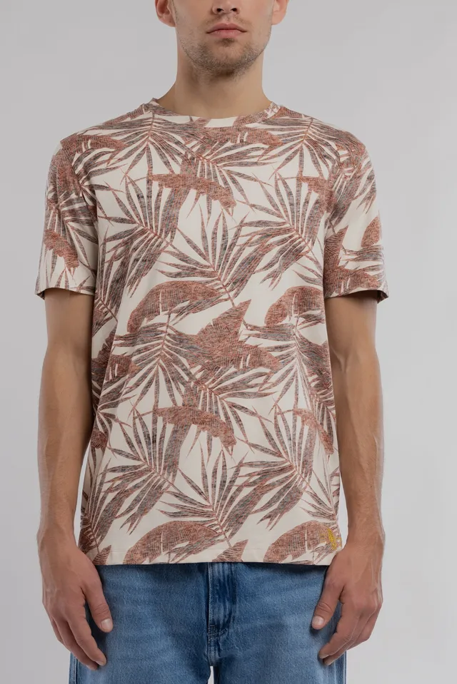 Teddy Smith T-Areski MC t-shirt floral crème homme