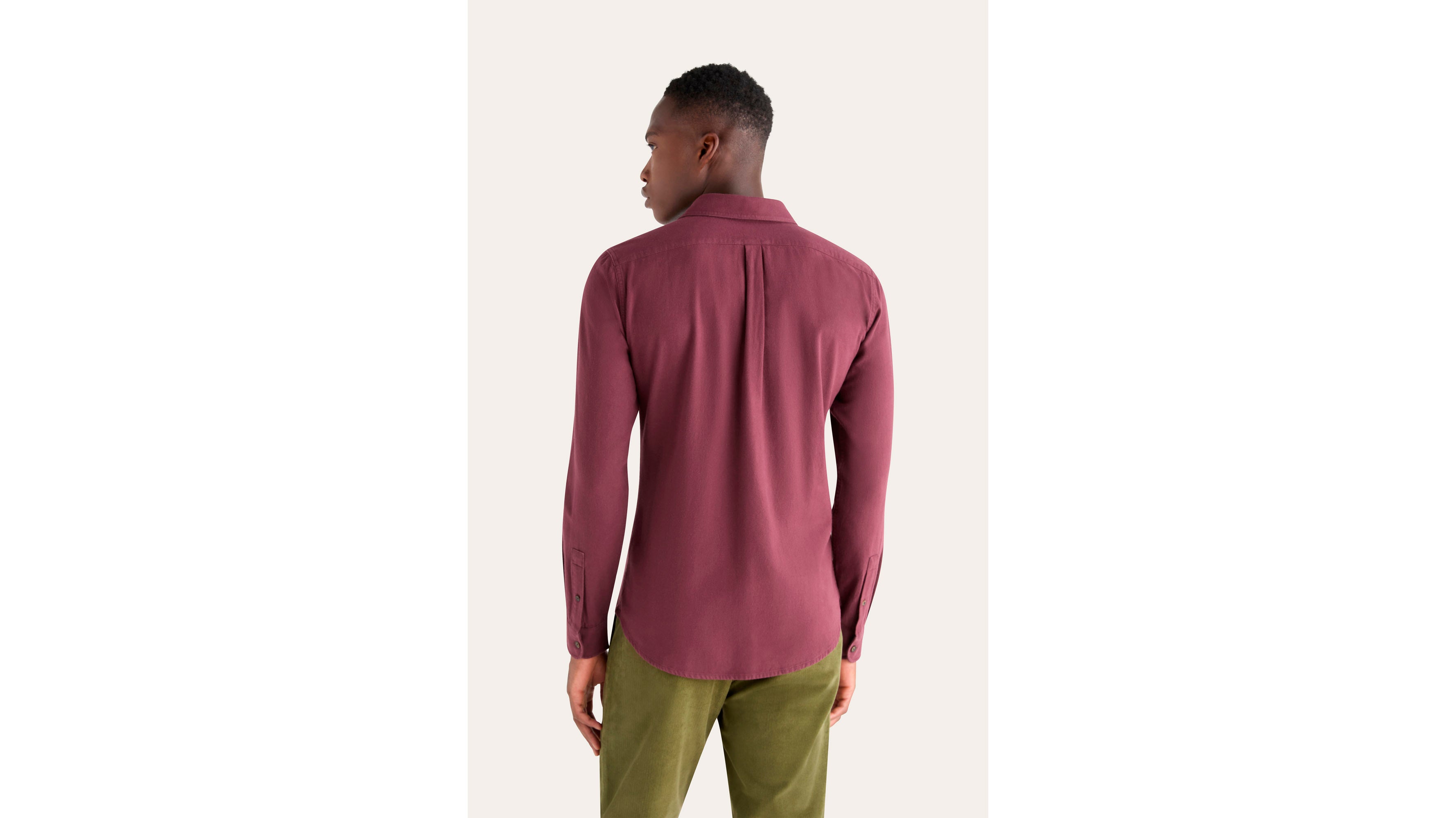 Dockers Icon Slim Fit chemise homme rouge