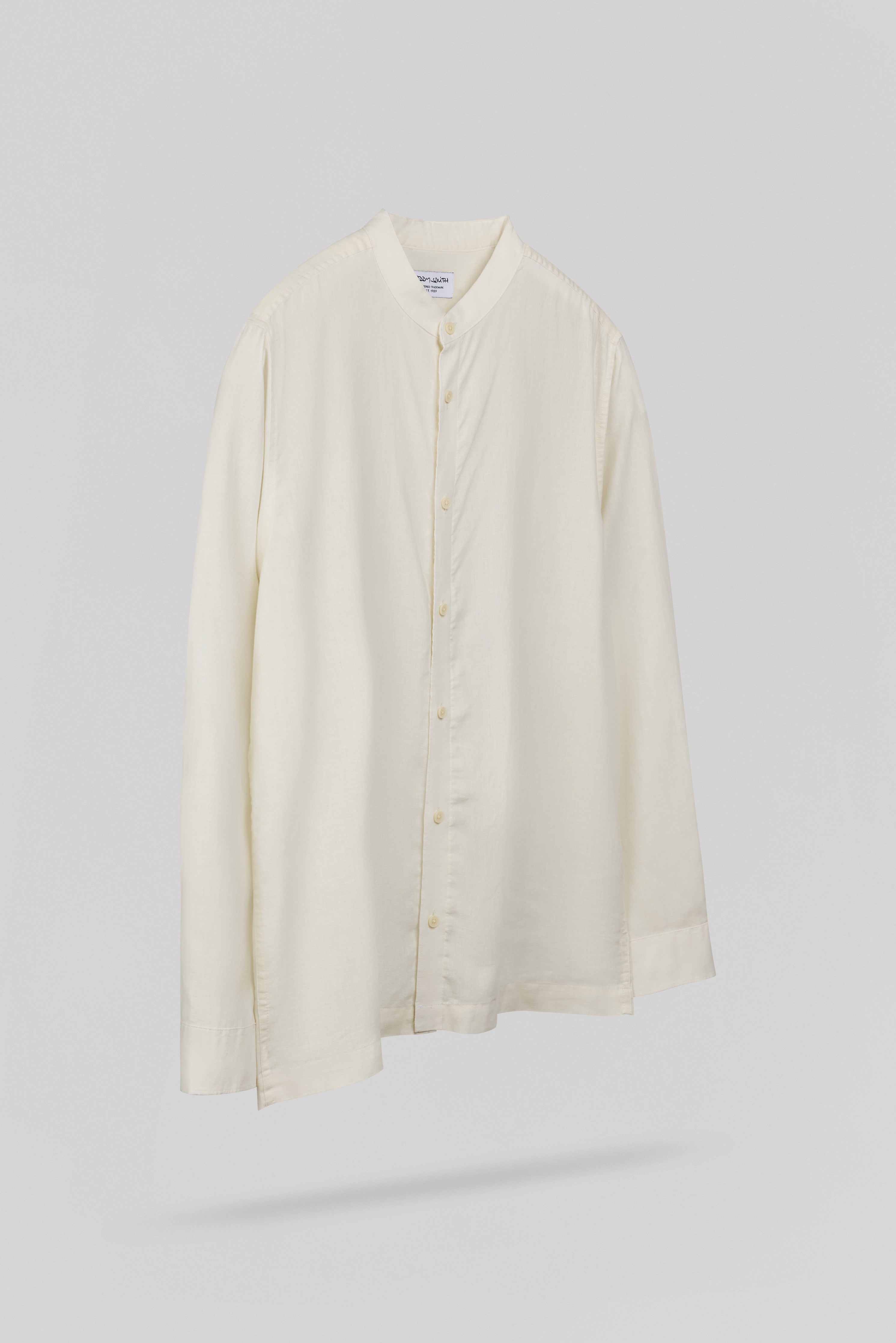 Teddy Smith C-JORD ML chemise homme col mao cream