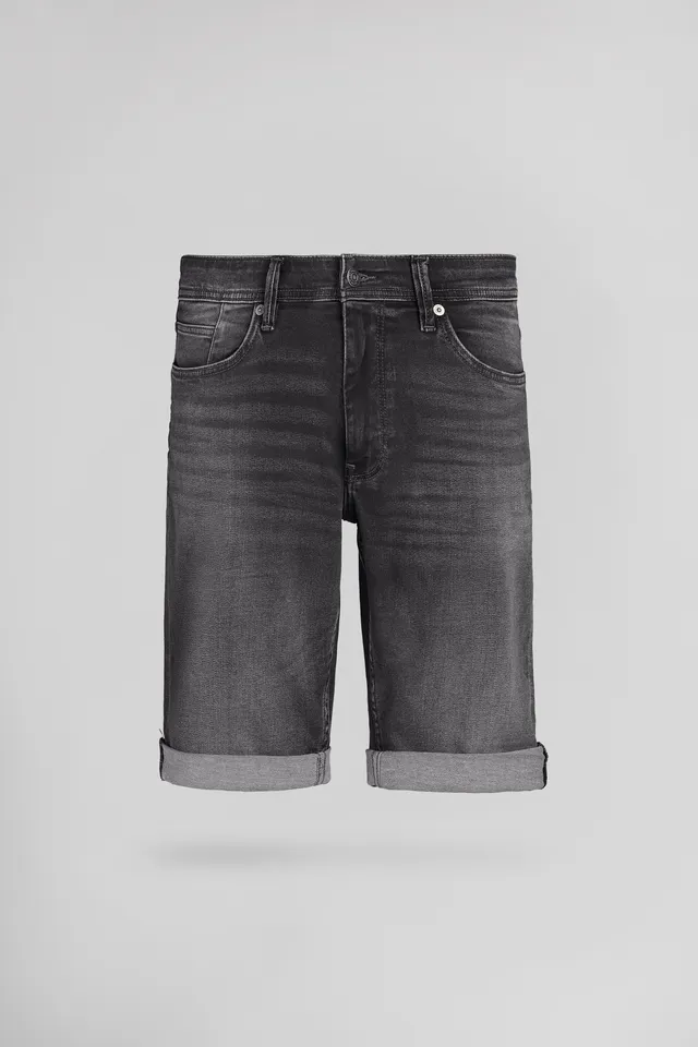 Teddy Smith Scotty 3 Reg bermuda denim gris foncé homme