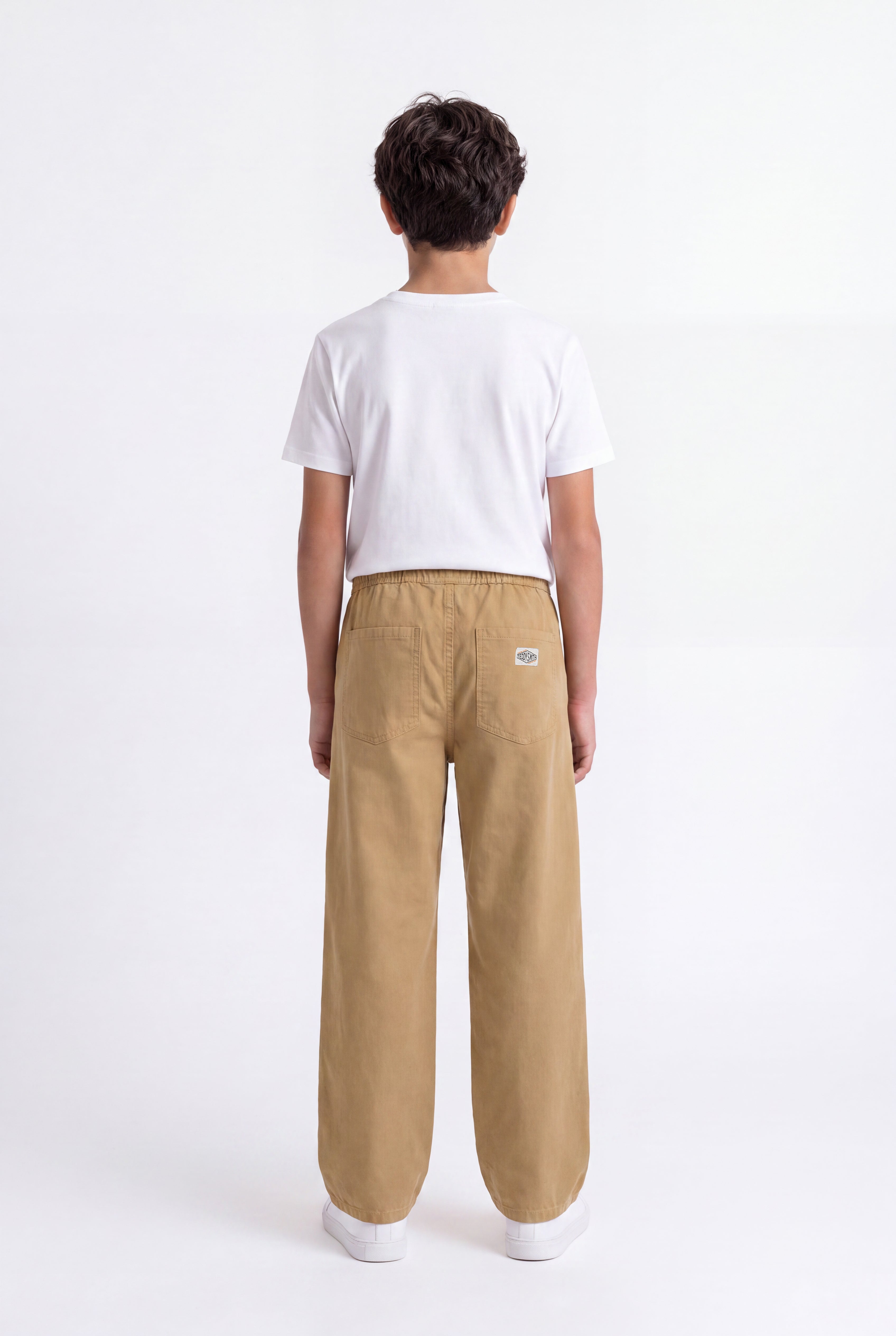 Teddy Smith P-Dexter Jr pantalon large beige coton