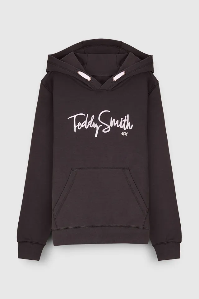 Teddy Smith S-Evry Hoody JR sweat garçon charbon