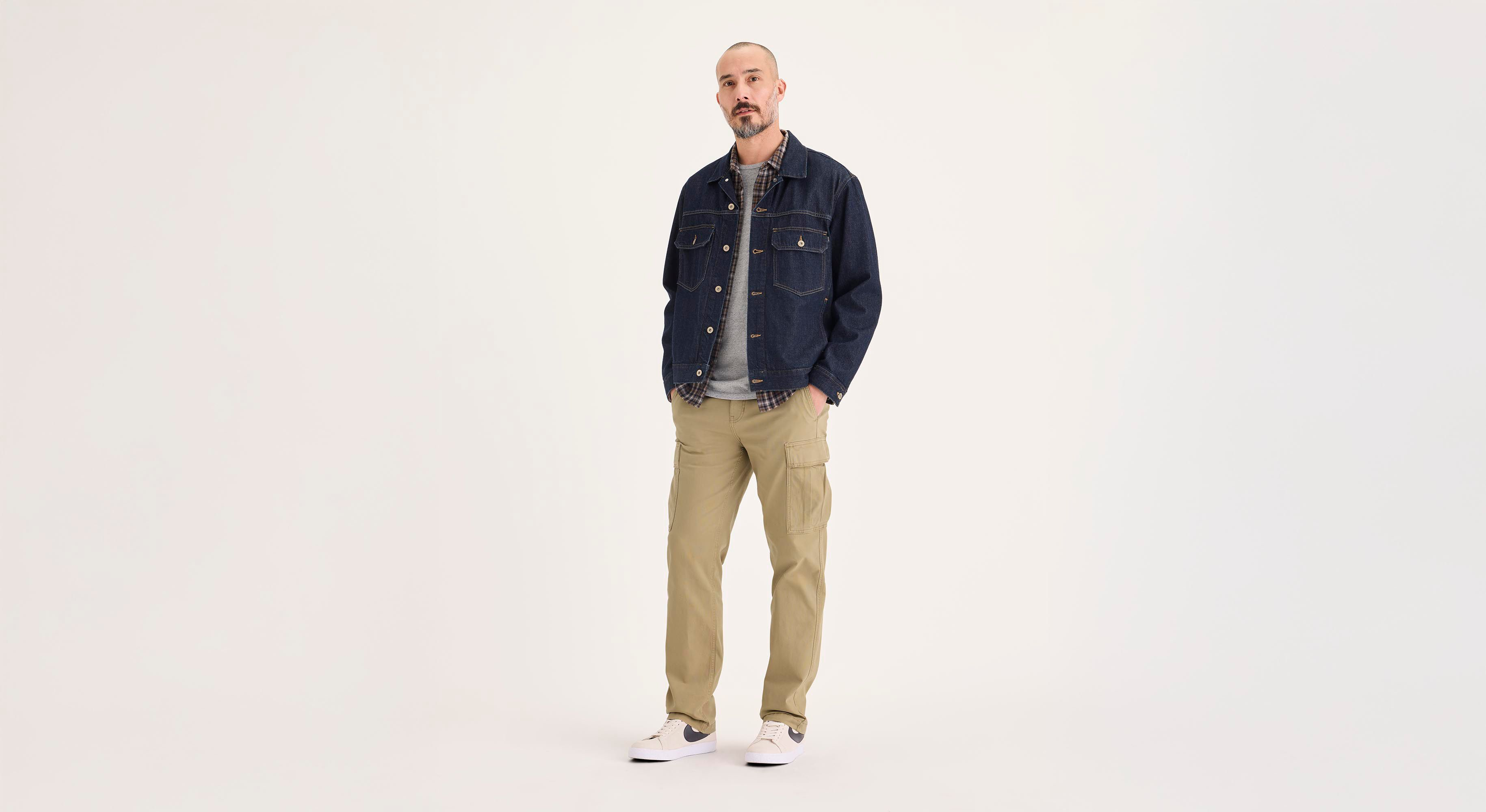 Dockers Utility pantalon cargo droit beige toile coton