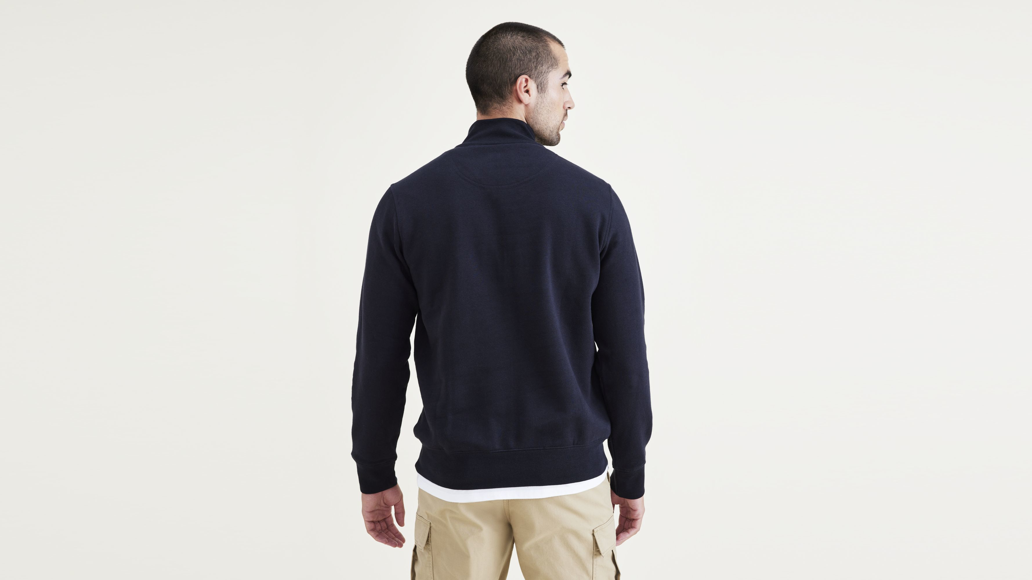 Dockers sweat quart de zip regular noir