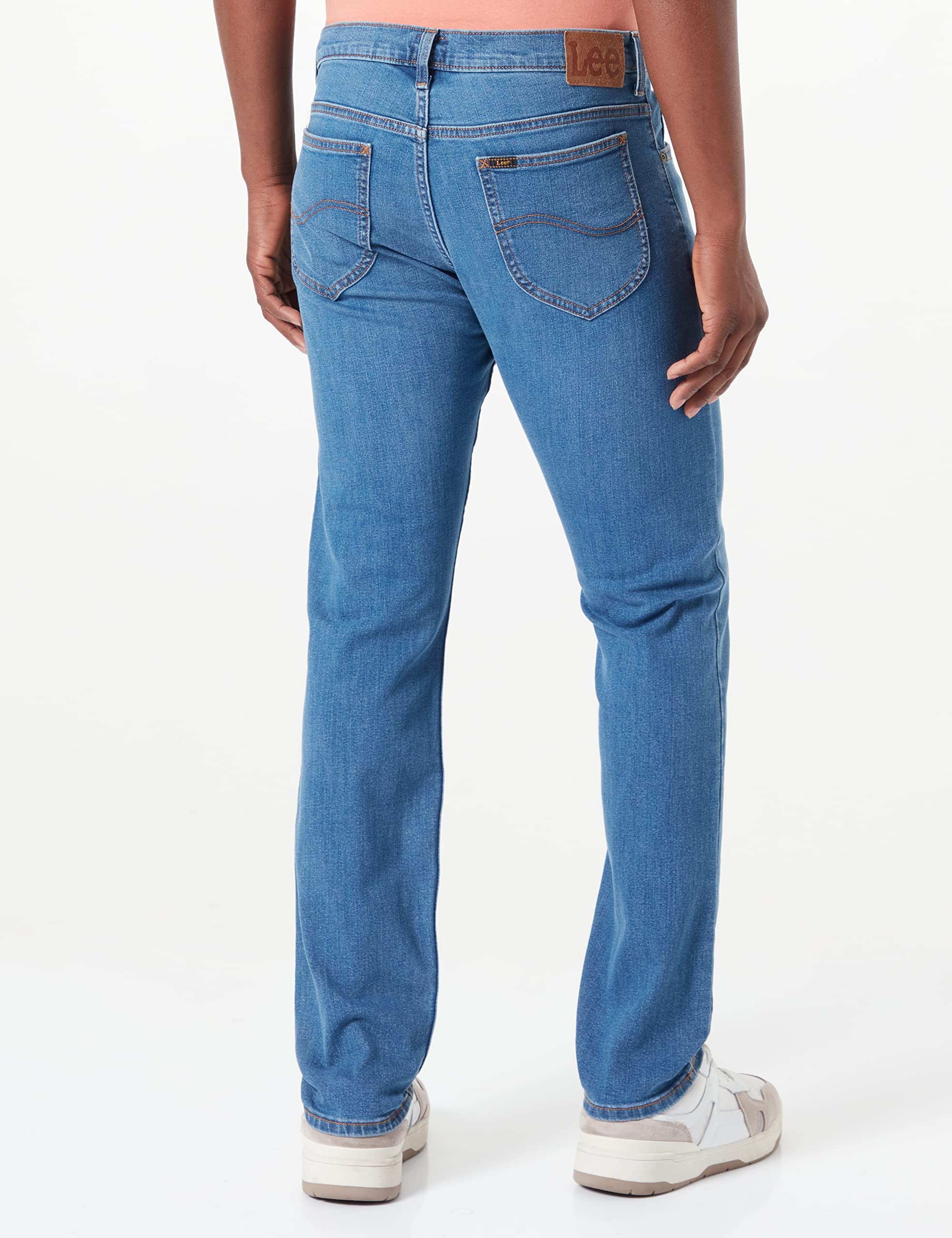 Lee Rider jean slim homme bleu délavé extensible