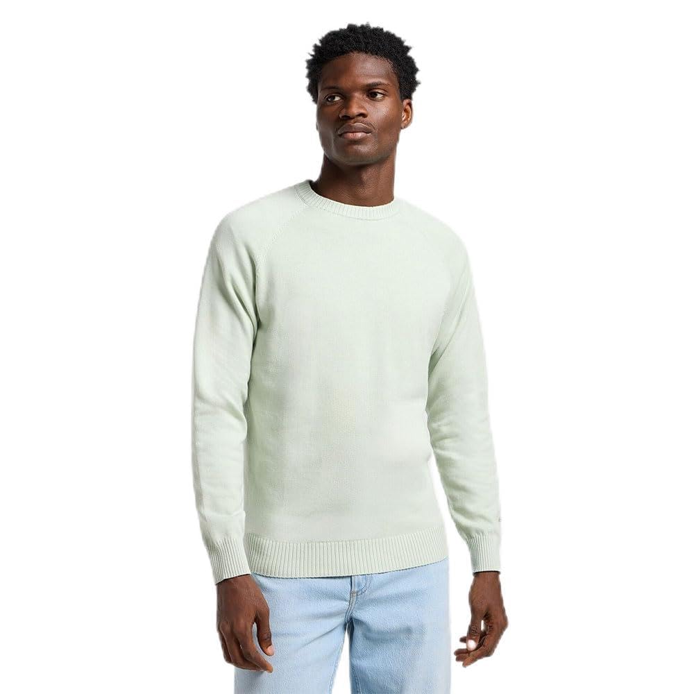 Lee Clean Raglan Sweater sweat homme gris taille M coton