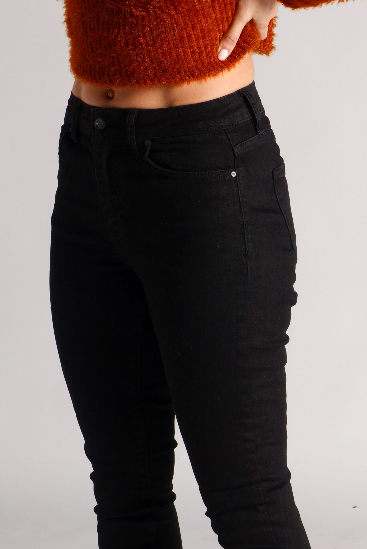 AA Spontané Skinny Second Skin jean noir stretch