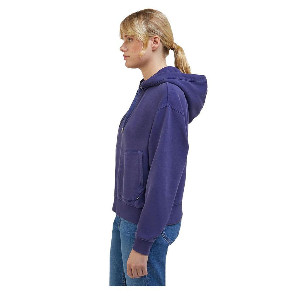 Lee Relaxed sweat capuche femme myrtille molleton