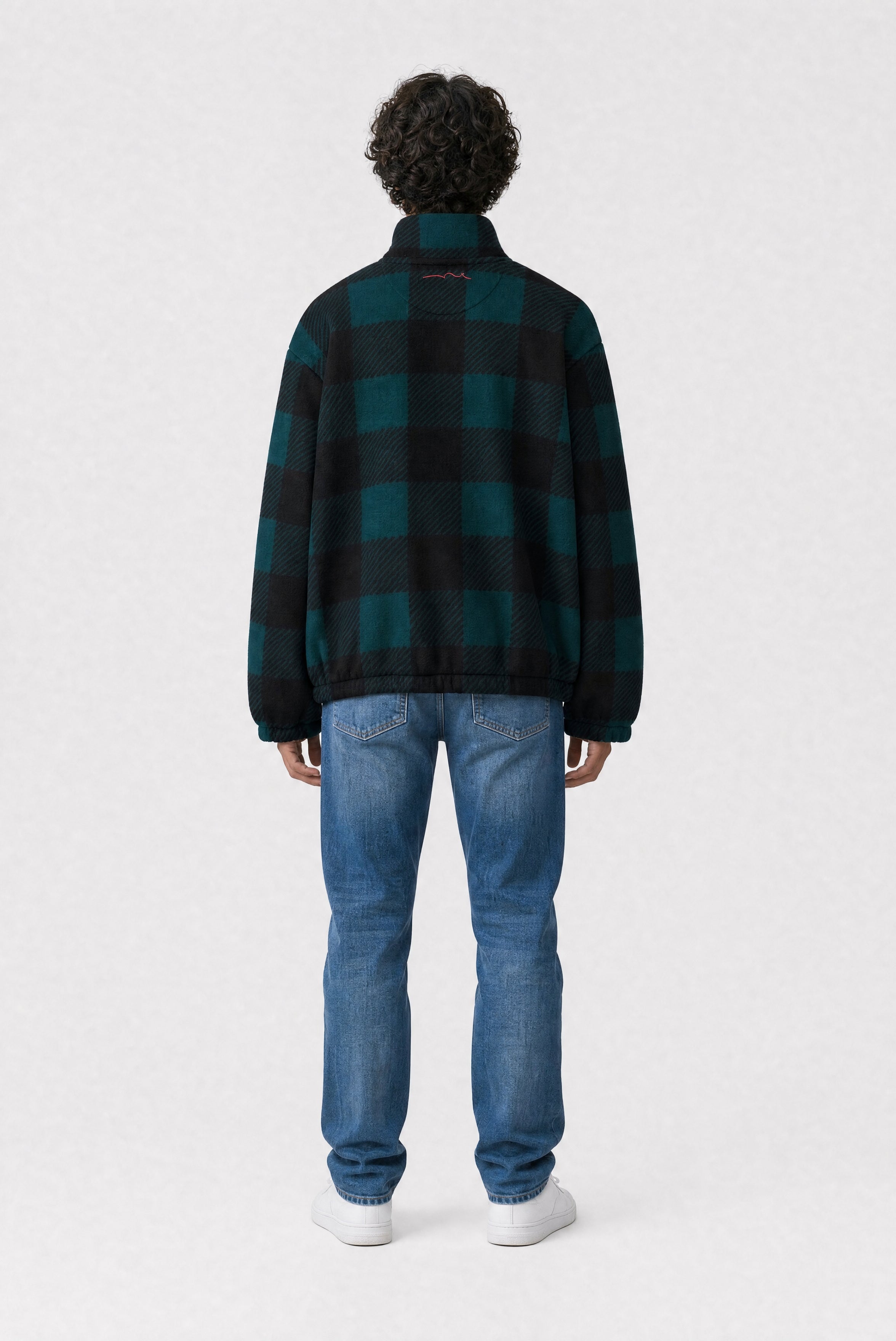 Teddy Smith B-Charles Jr polaire garçon vert pin carreaux