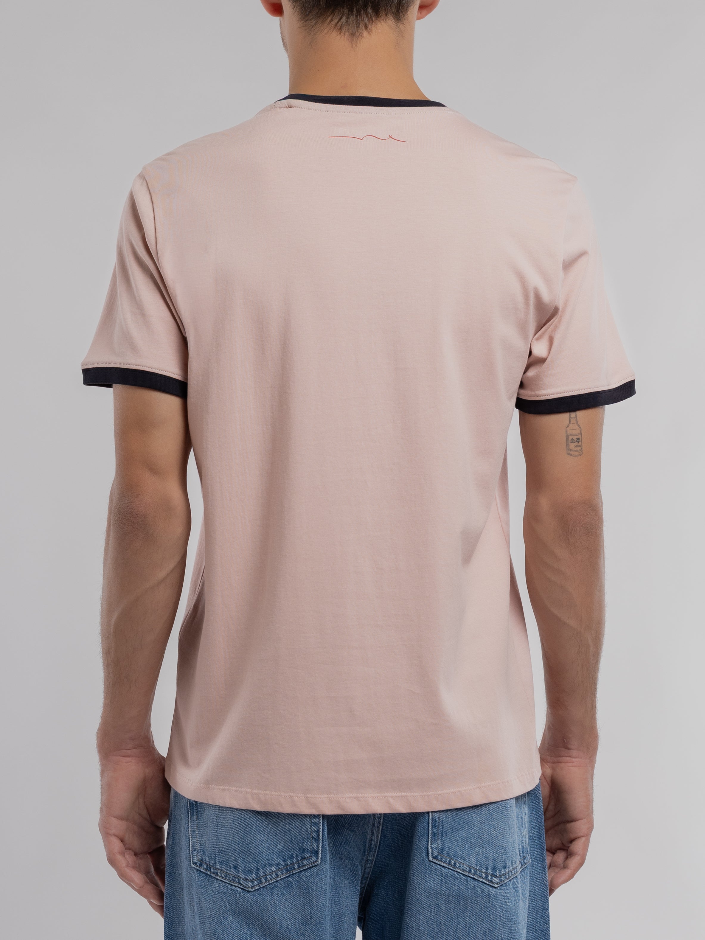 Teddy Smith The-Tee 2 R MC t-shirt homme rose pastel coton