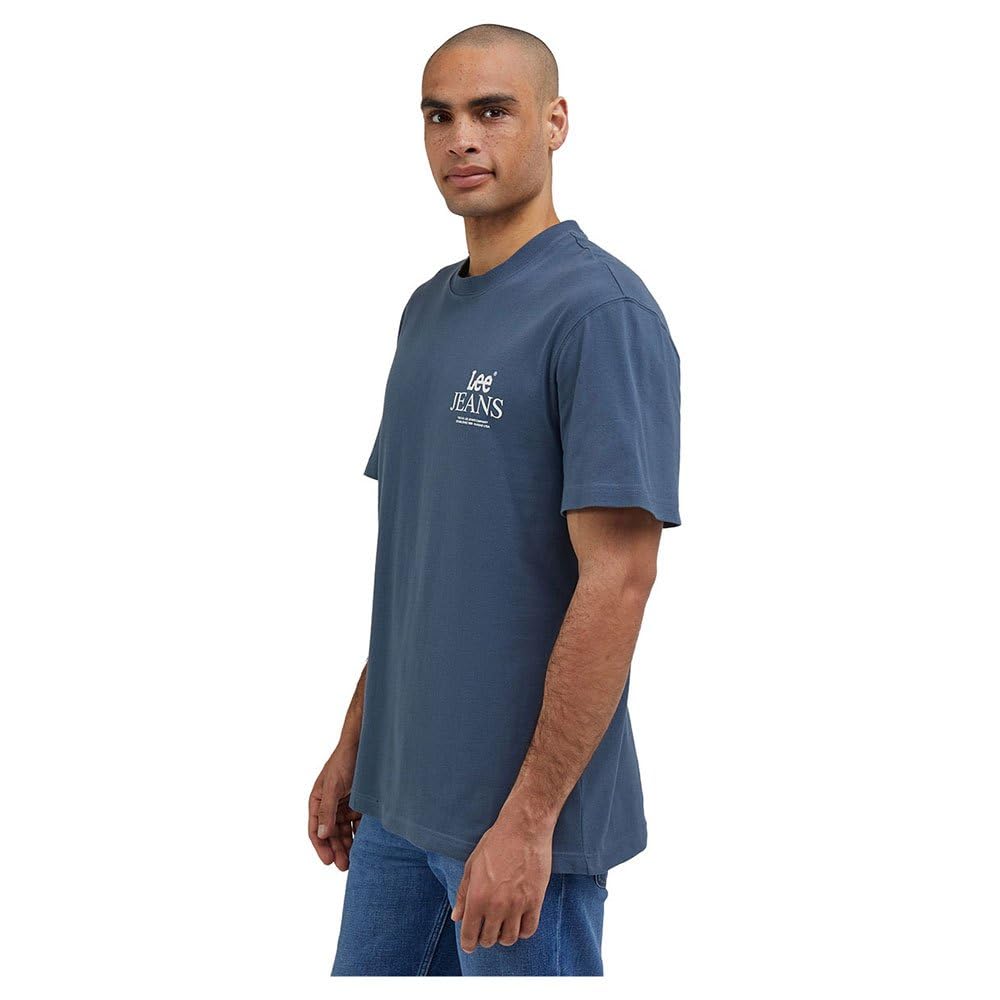 Lee Logo Loose Tee t-shirt homme noir délavé coton