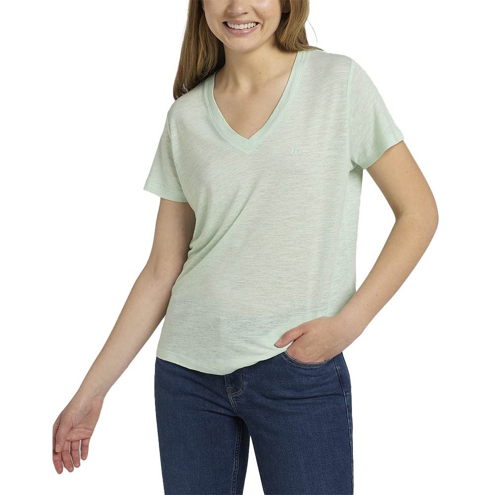 Lee V Neck Tee t-shirt femme cannelle XL