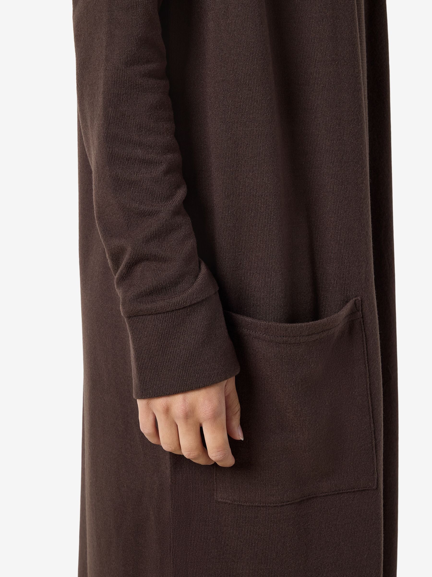 Noisy May Gilet long ouvert maille brossée