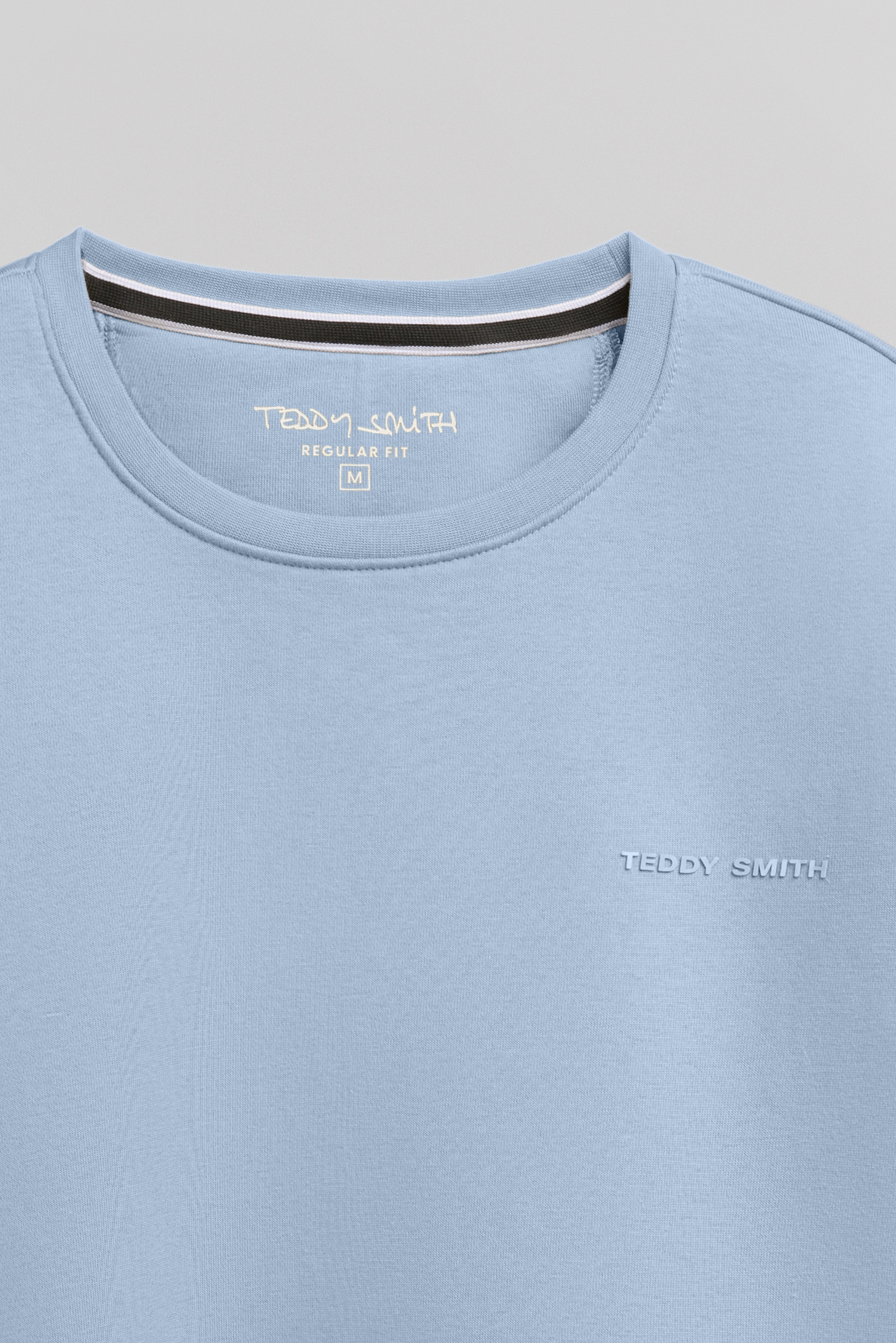 Teddy Smith S-Nark RC sweat col rond bleu minéral homme
