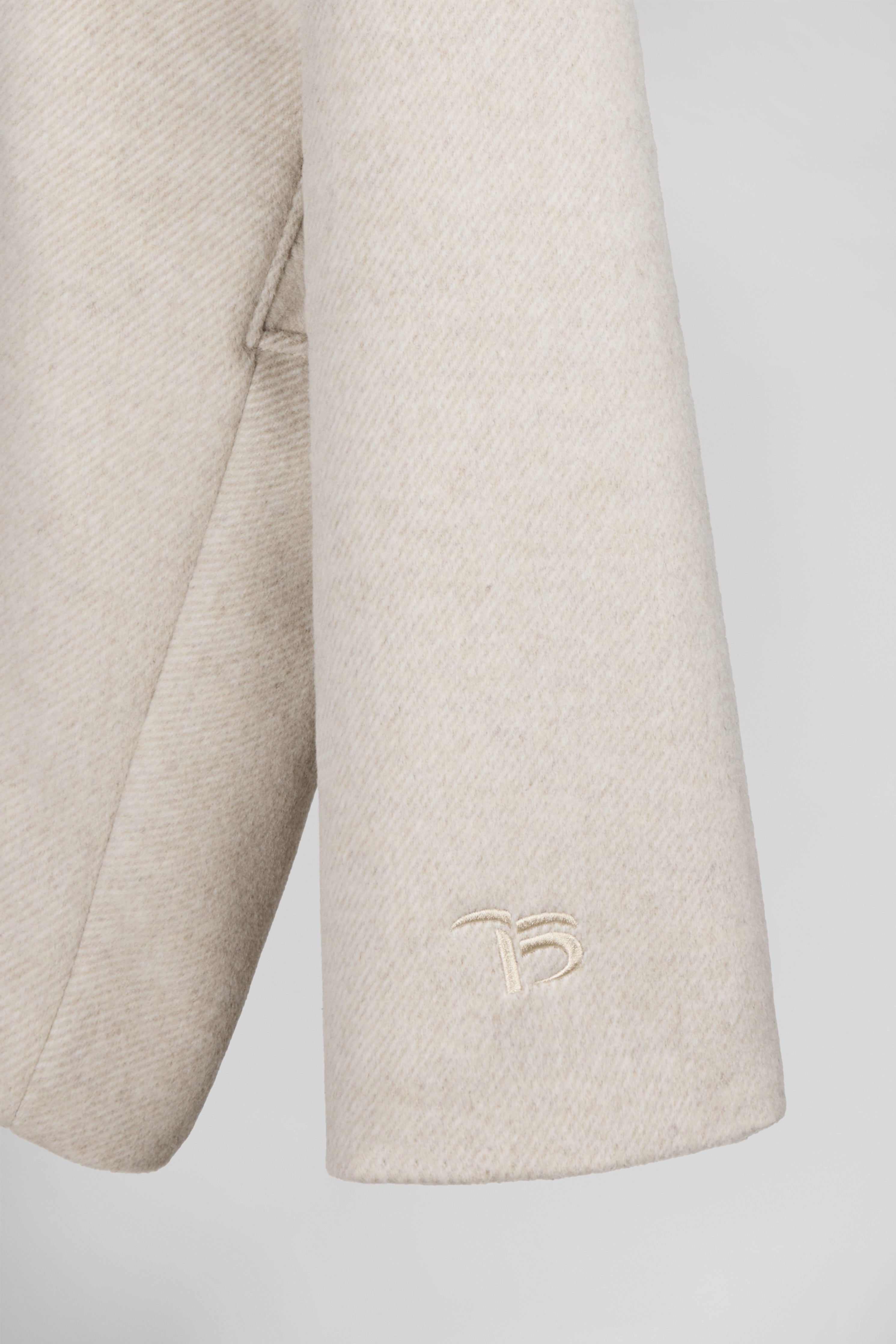 Teddy Smith M-Maury manteau oversize femme beige lainage