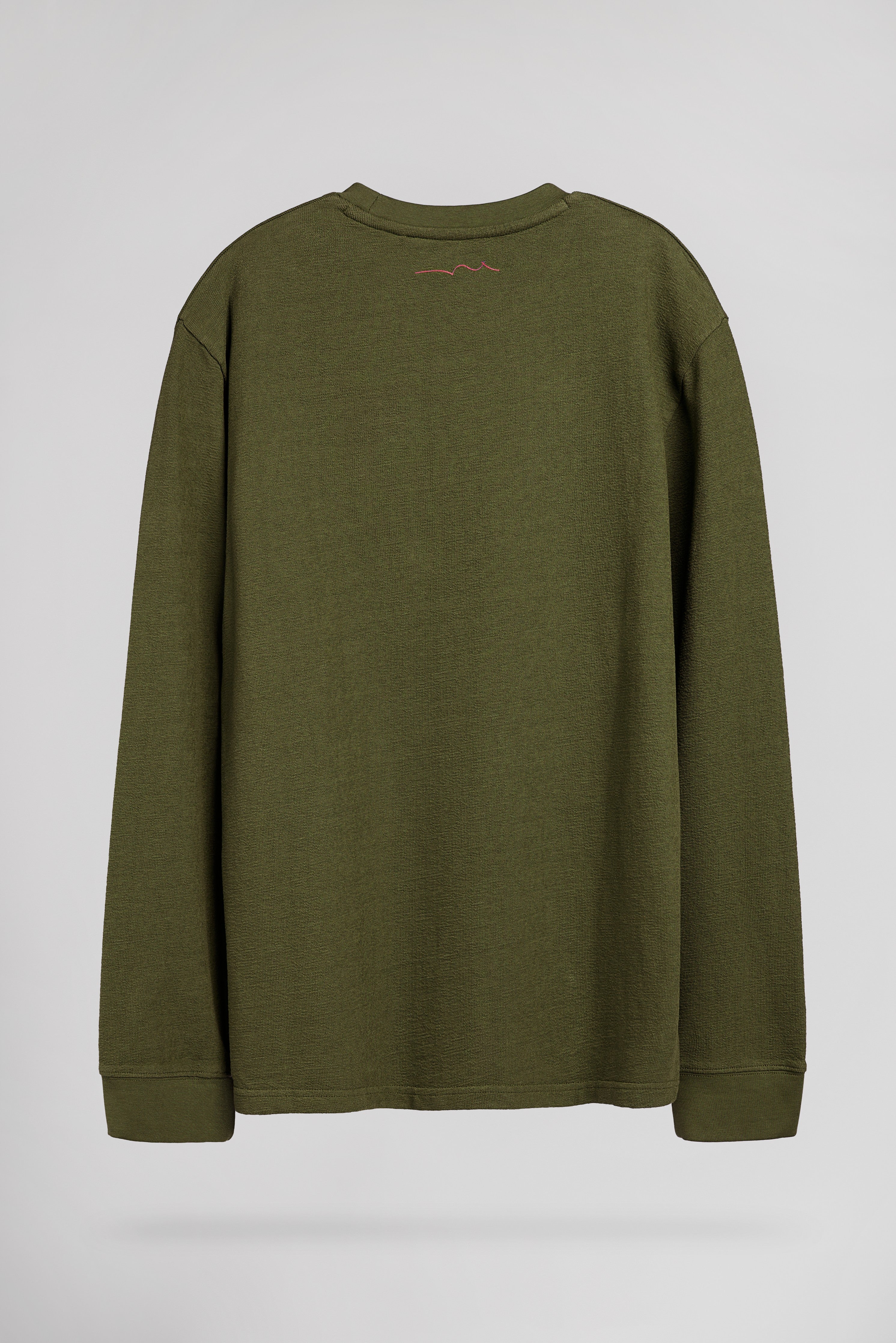 Teddy Smith T-Jameson ML t-shirt kaki homme