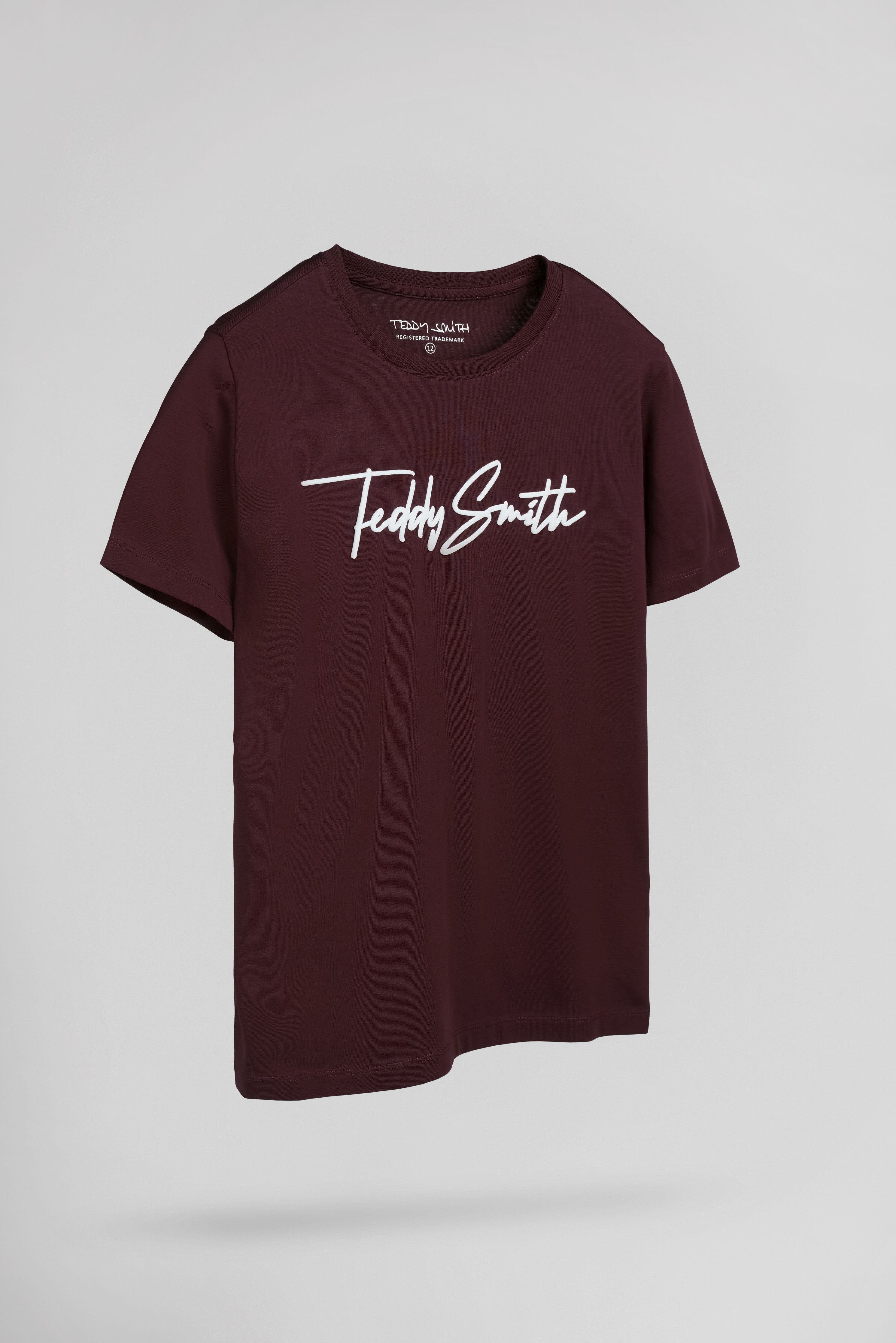 Teddy Smith T-Evan MC JR t-shirt bordeaux foncé garçon