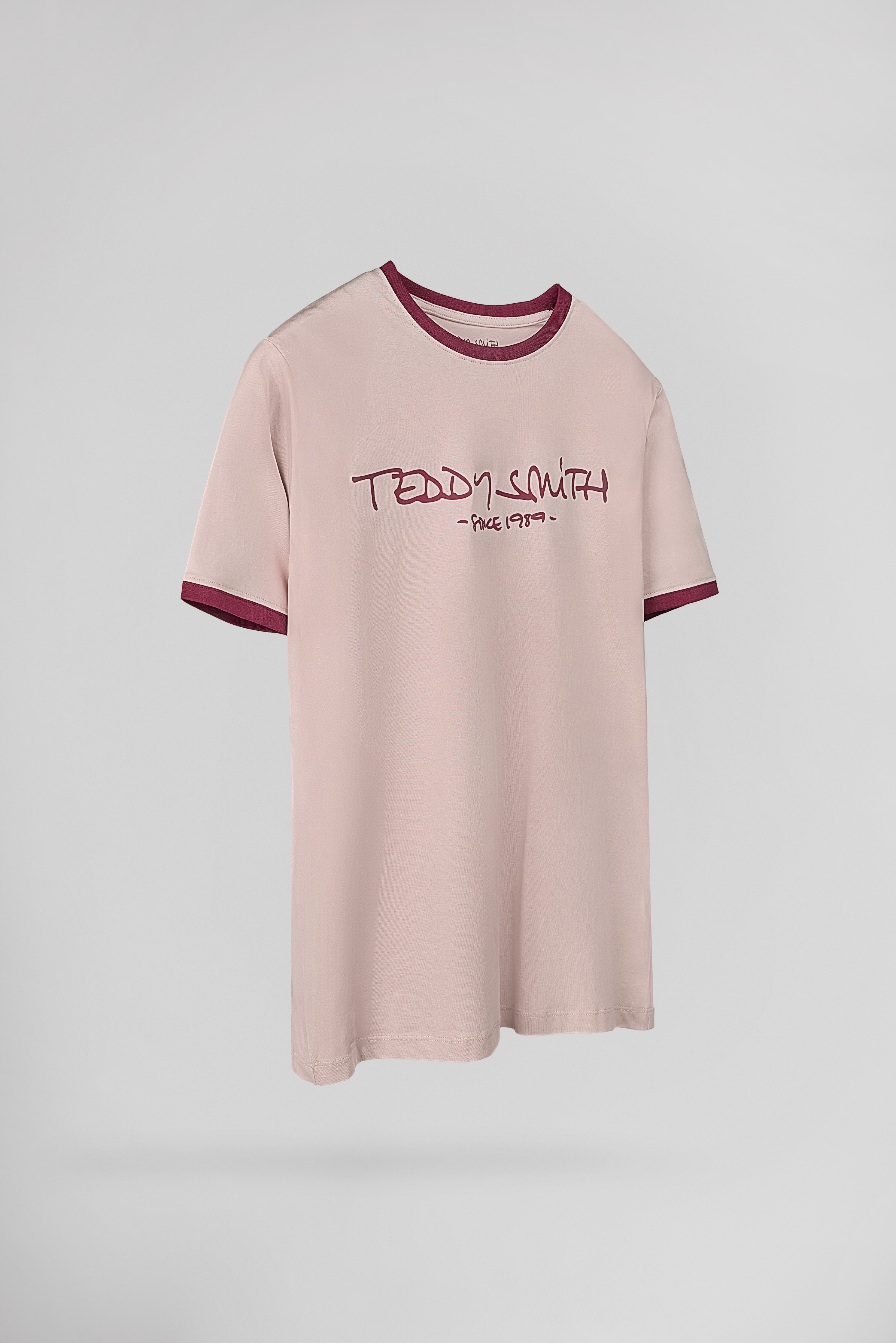 Teddy Smith Ticlass MC Rose Pastel t-shirt homme coton