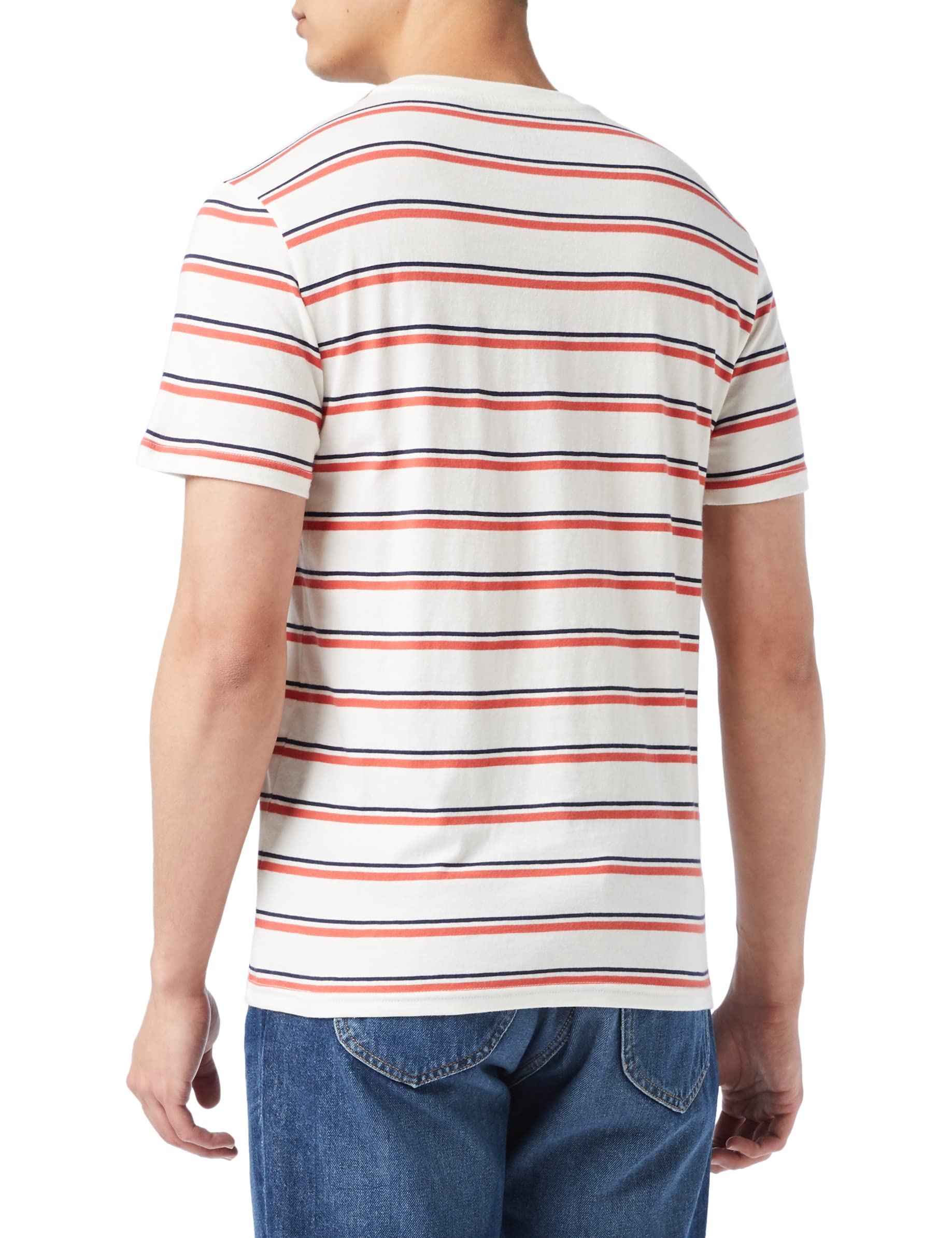 Lee Stripe Tee t-shirt homme rouge Aurora coton
