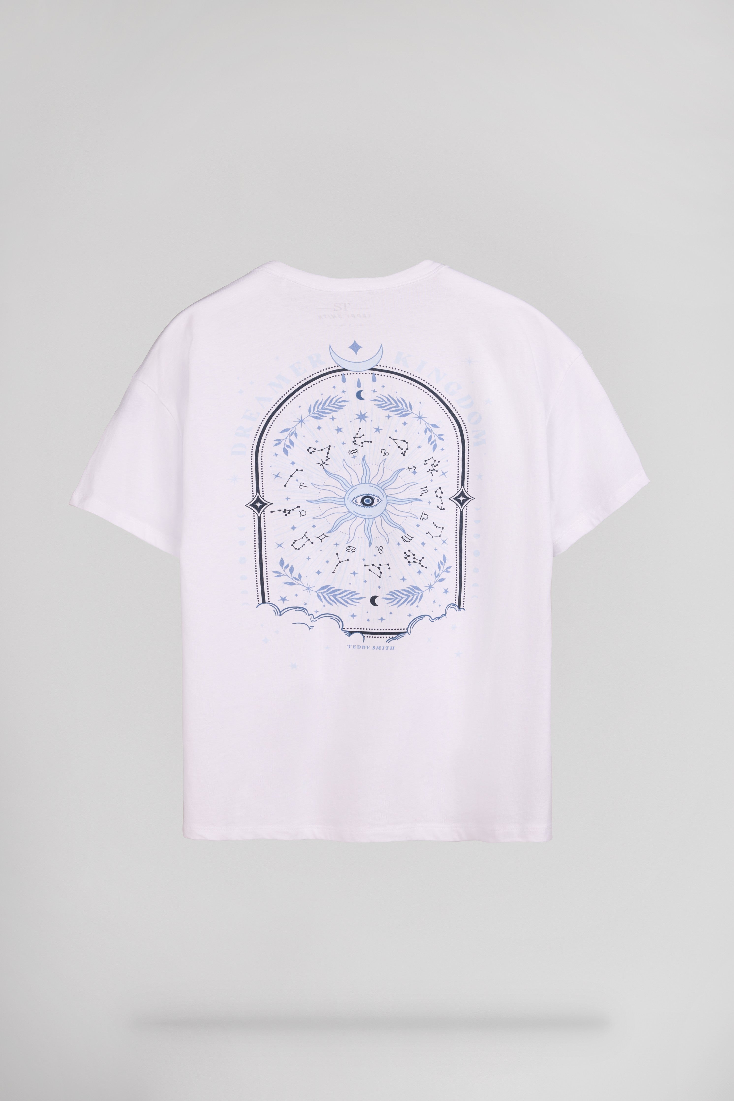 Teddy Smith T-Leyane MC t-shirt blanc oversize femme