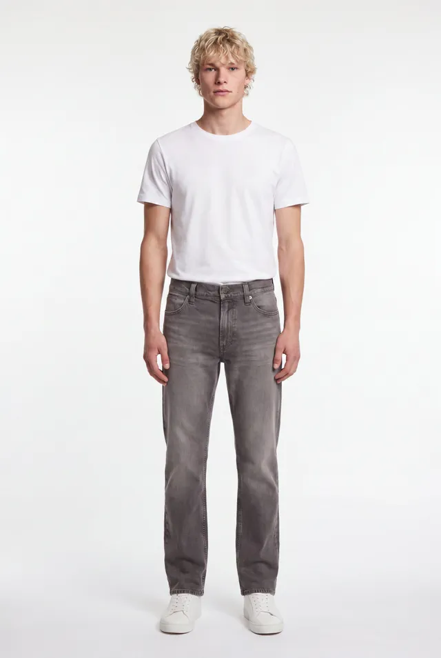 Teddy Smith REG L32 Jean droit homme gris
