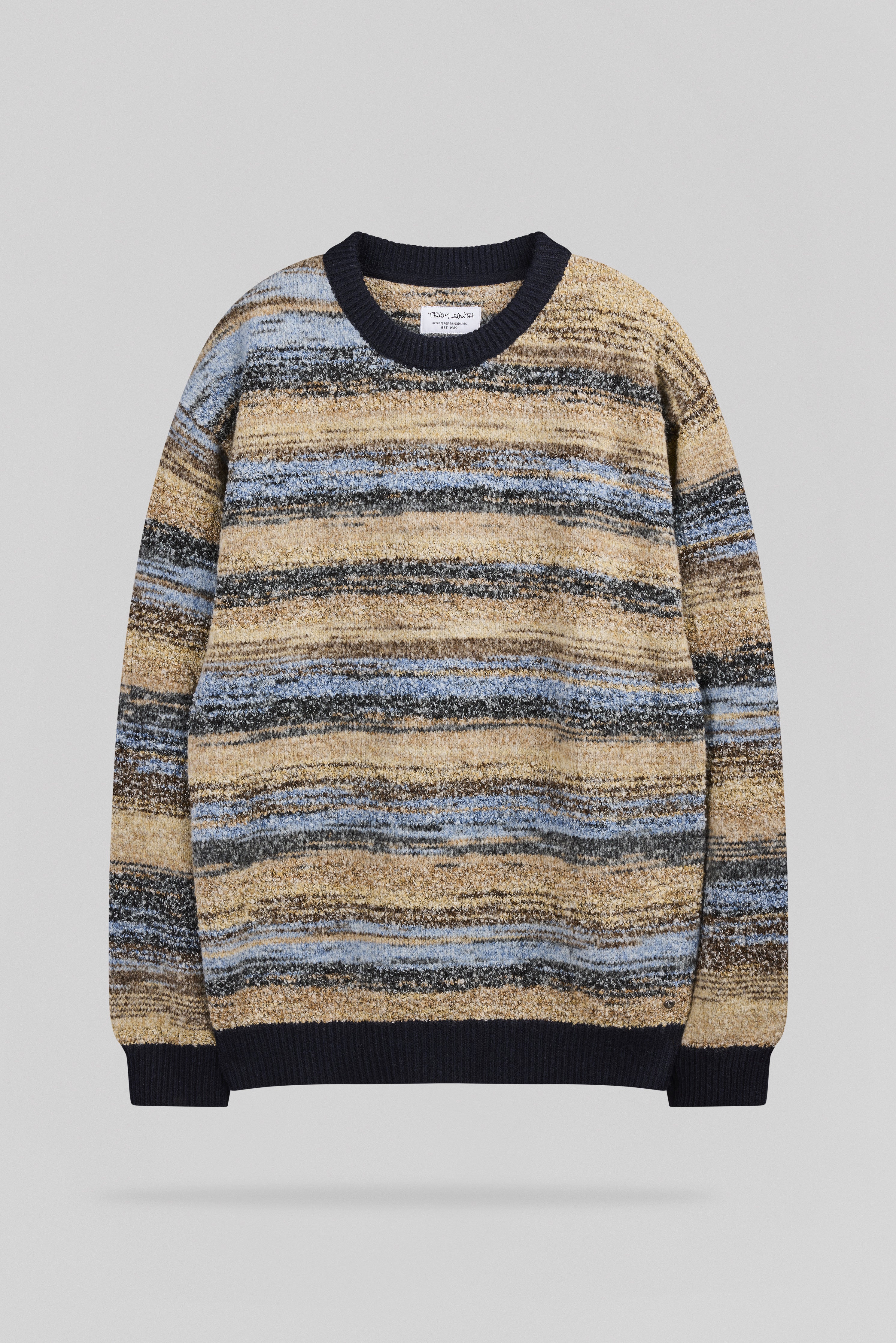 Teddy Smith P-Milo pull homme jacquard dark navy