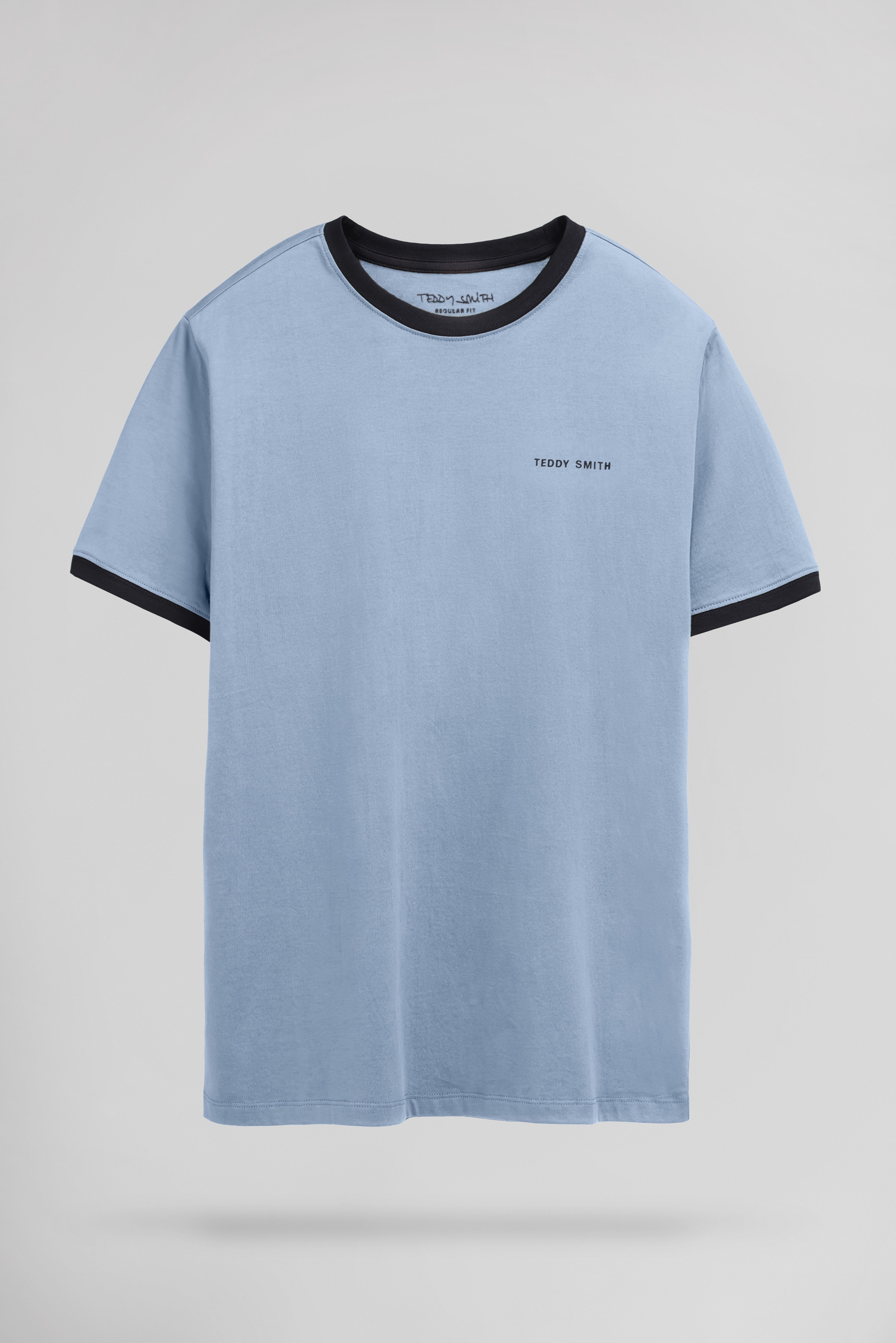 Teddy Smith The-Tee 2 R MC t-shirt bleu mineral coton