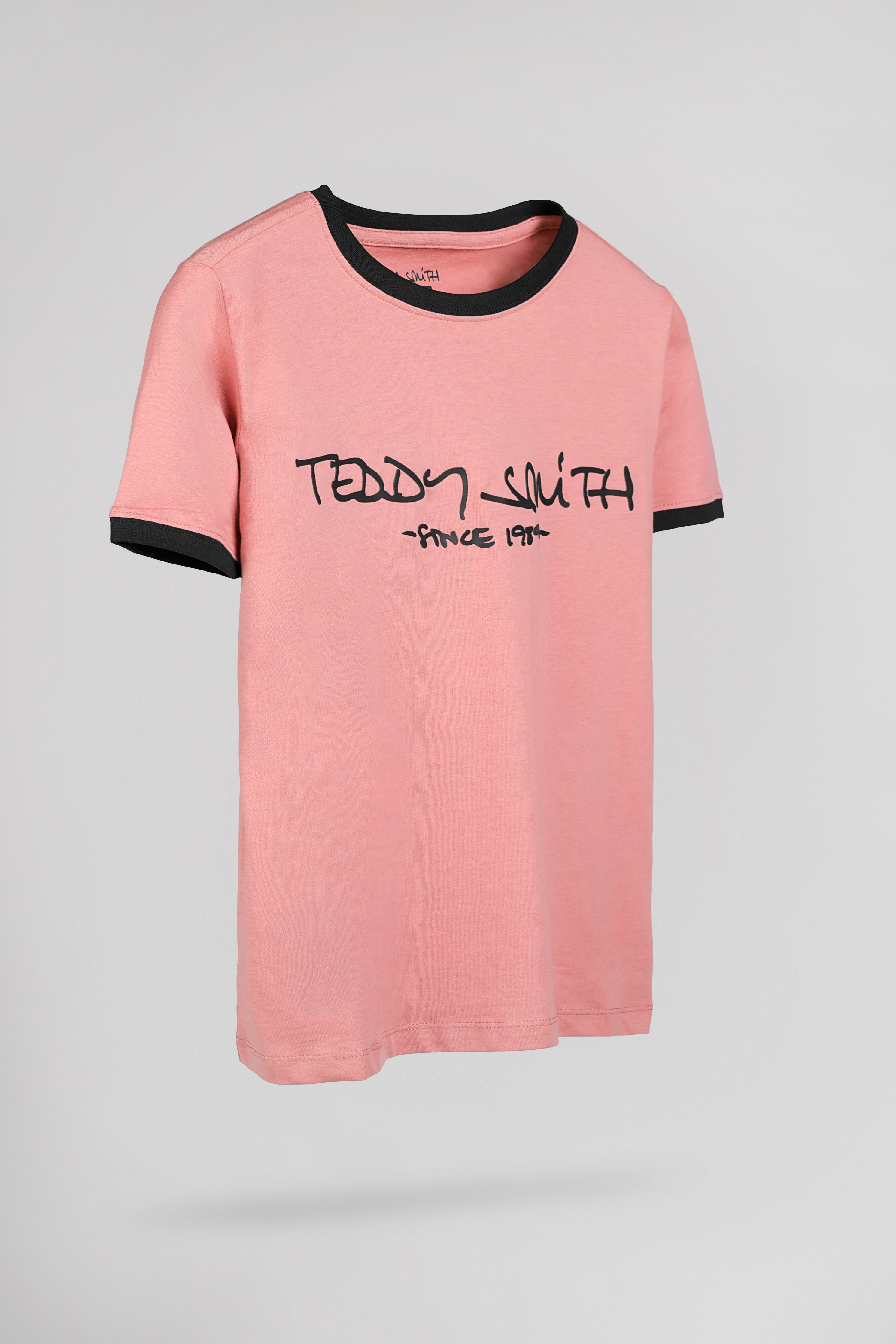 Teddy Smith Ticlass MC t-shirt rose col rond