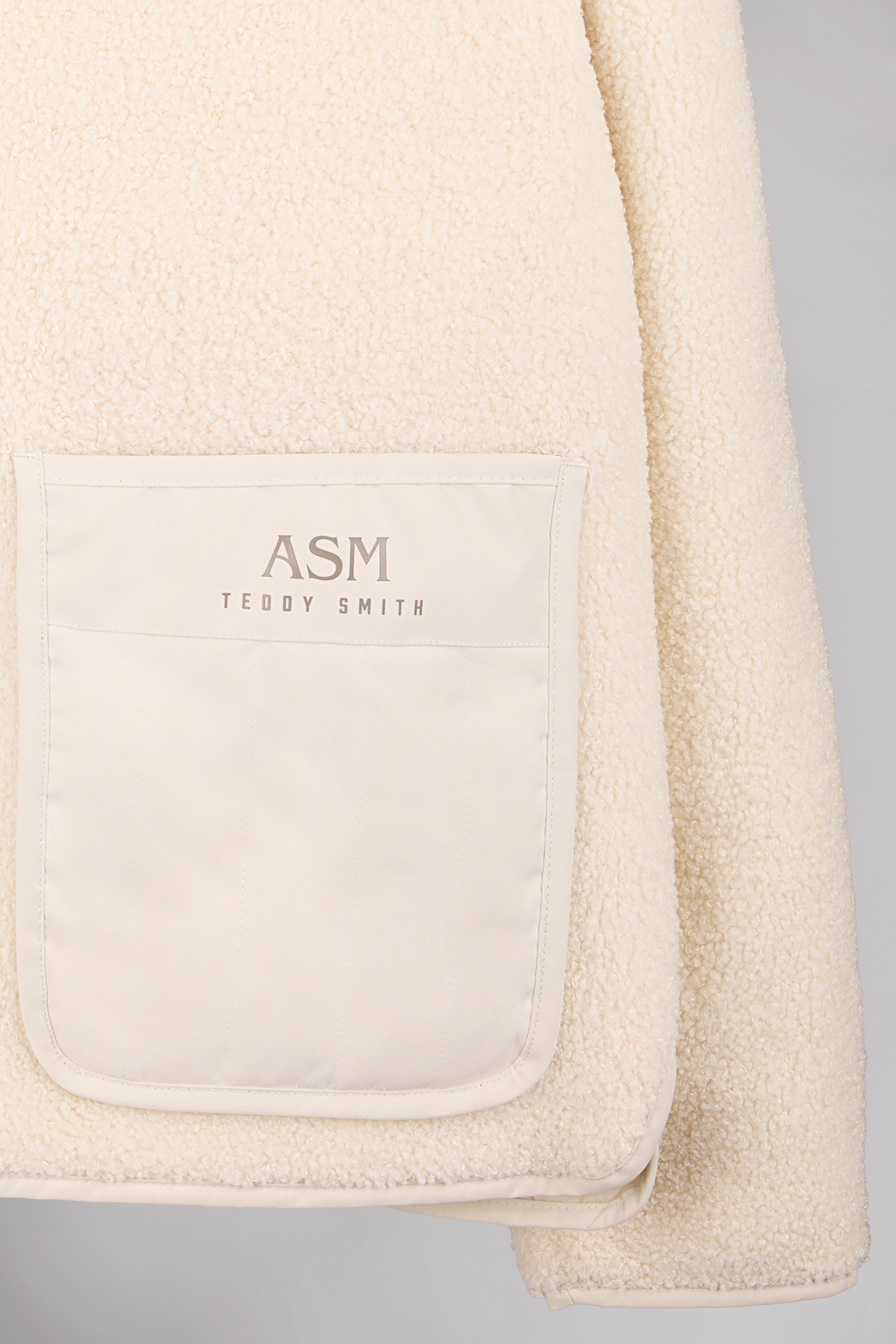 Teddy Smith B-Fentz veste sherpa cream col bomber