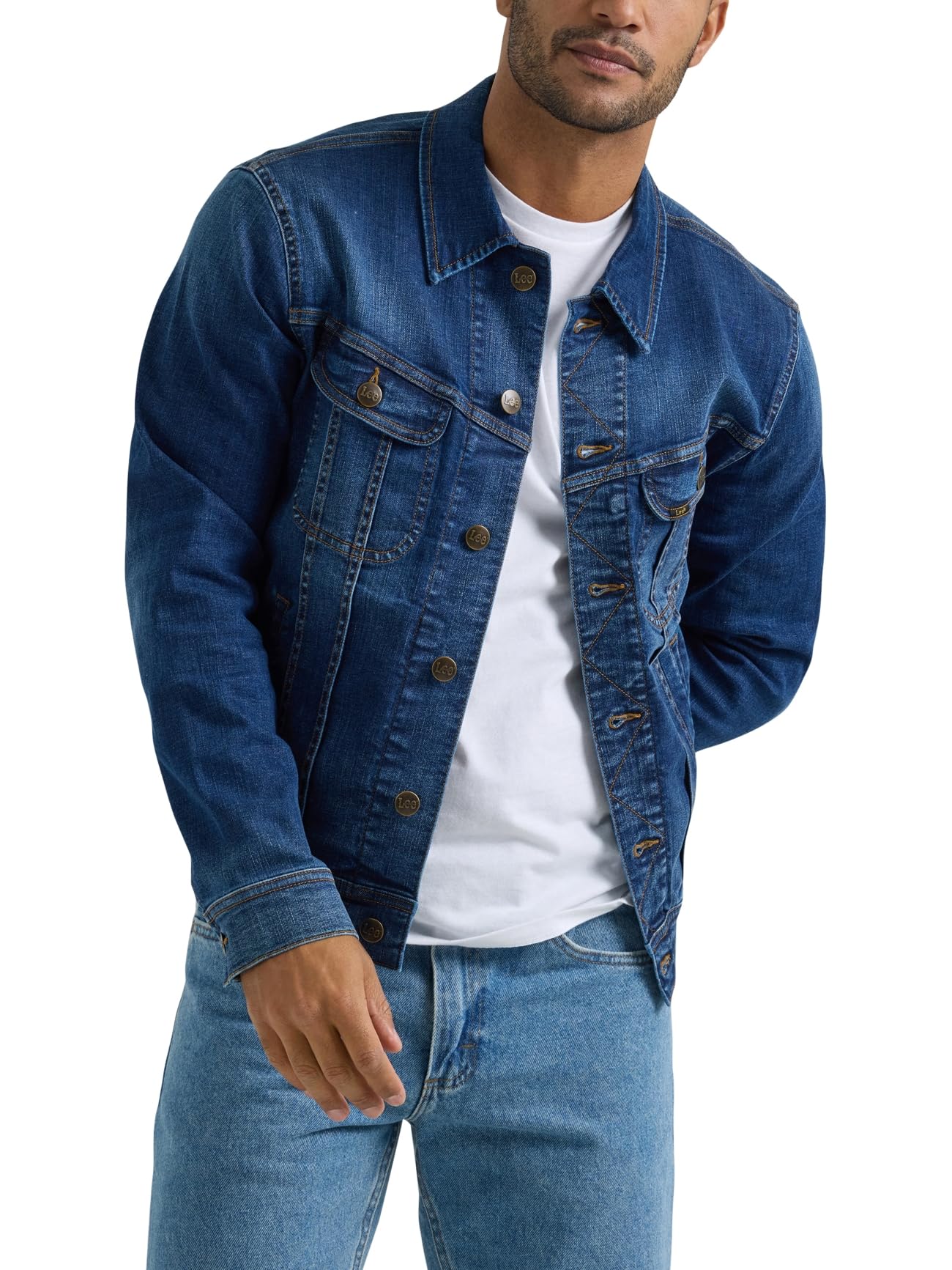 Lee Rider veste jean Indigo Usé coupe regular