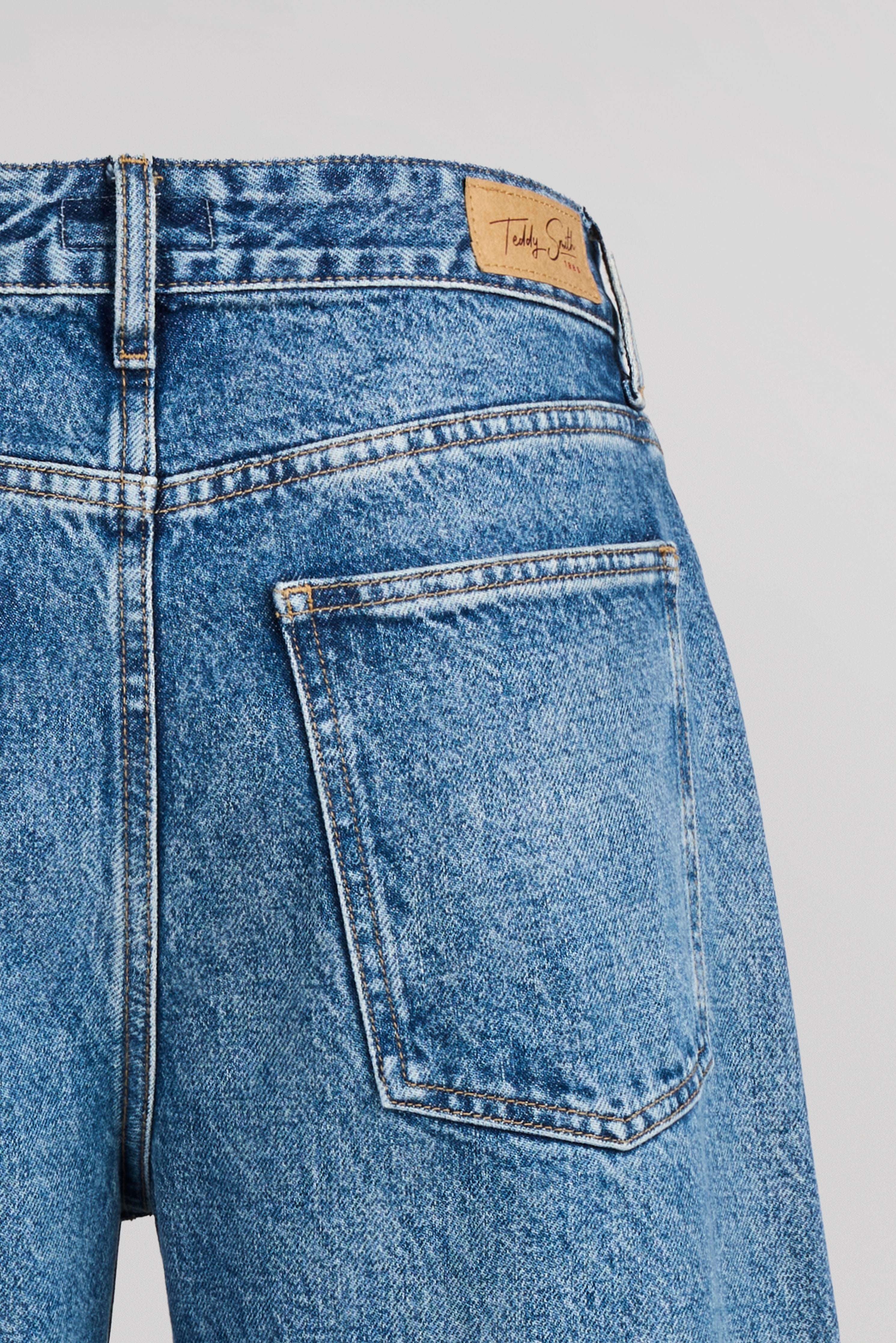 Teddy Smith Bea jean barrel femme bleu vintage