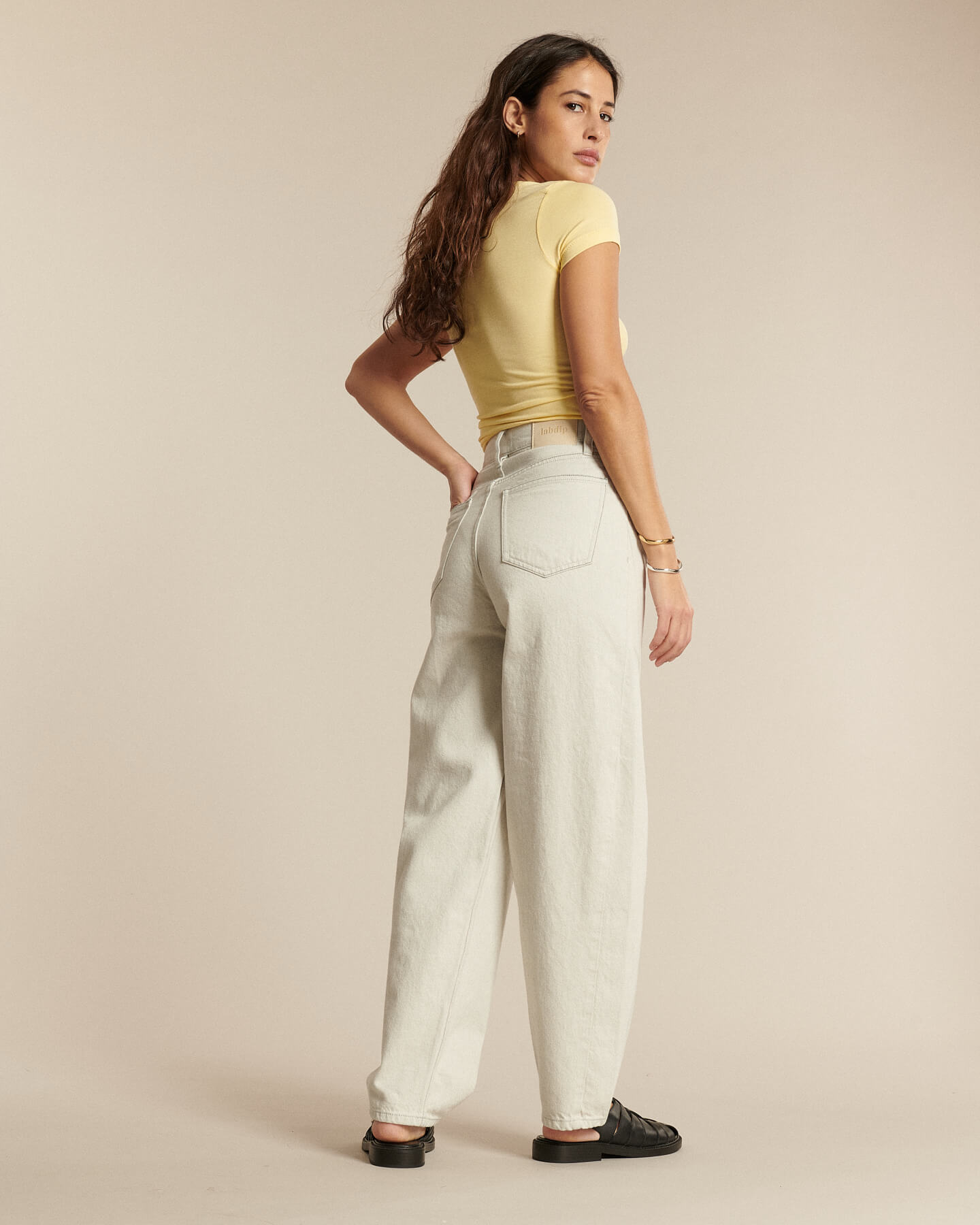 Labdip Osaka Jean Ballon Femme Undyed Granit Coton