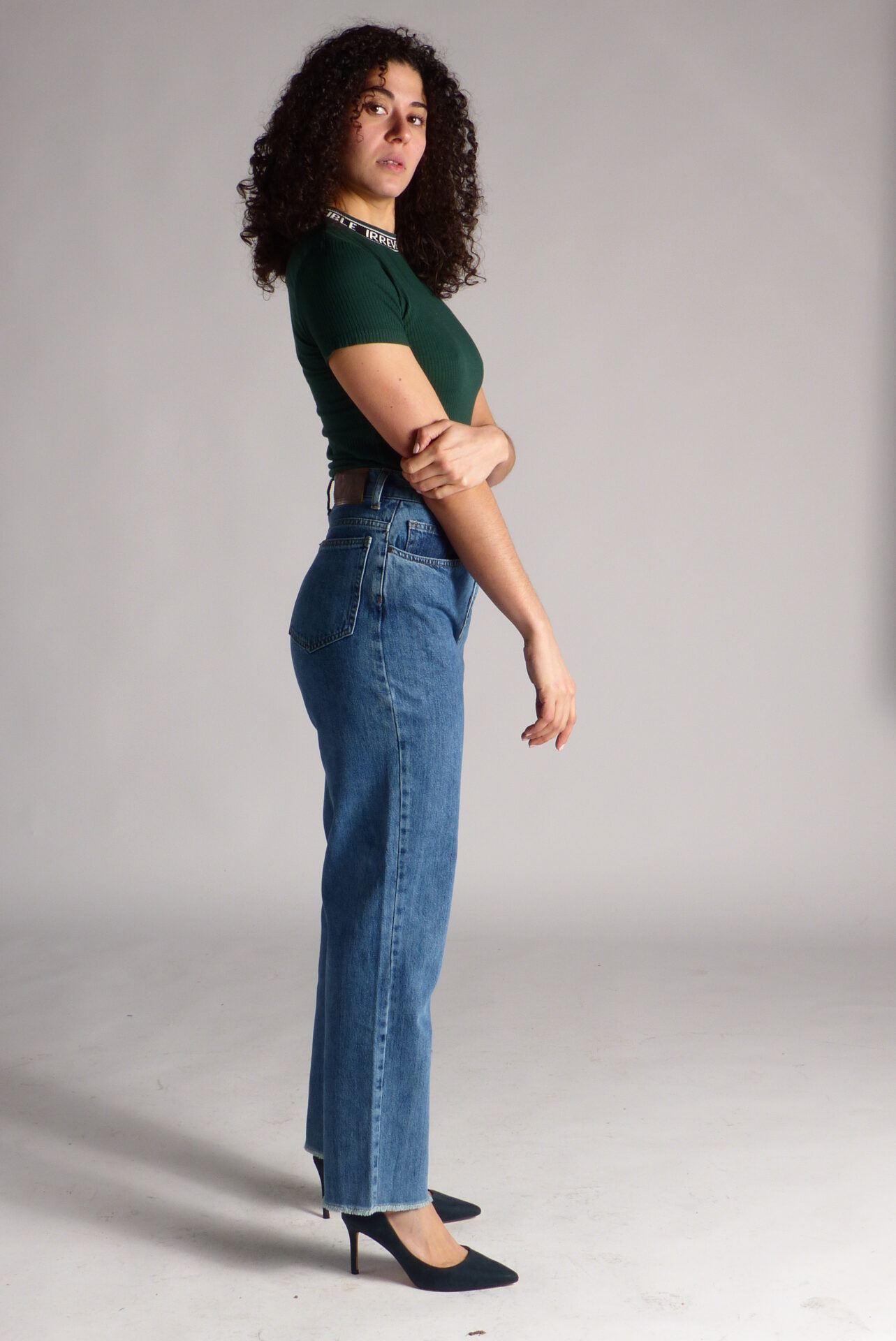 AA Spontané Classicblue Flare jean flare bleu taille haute