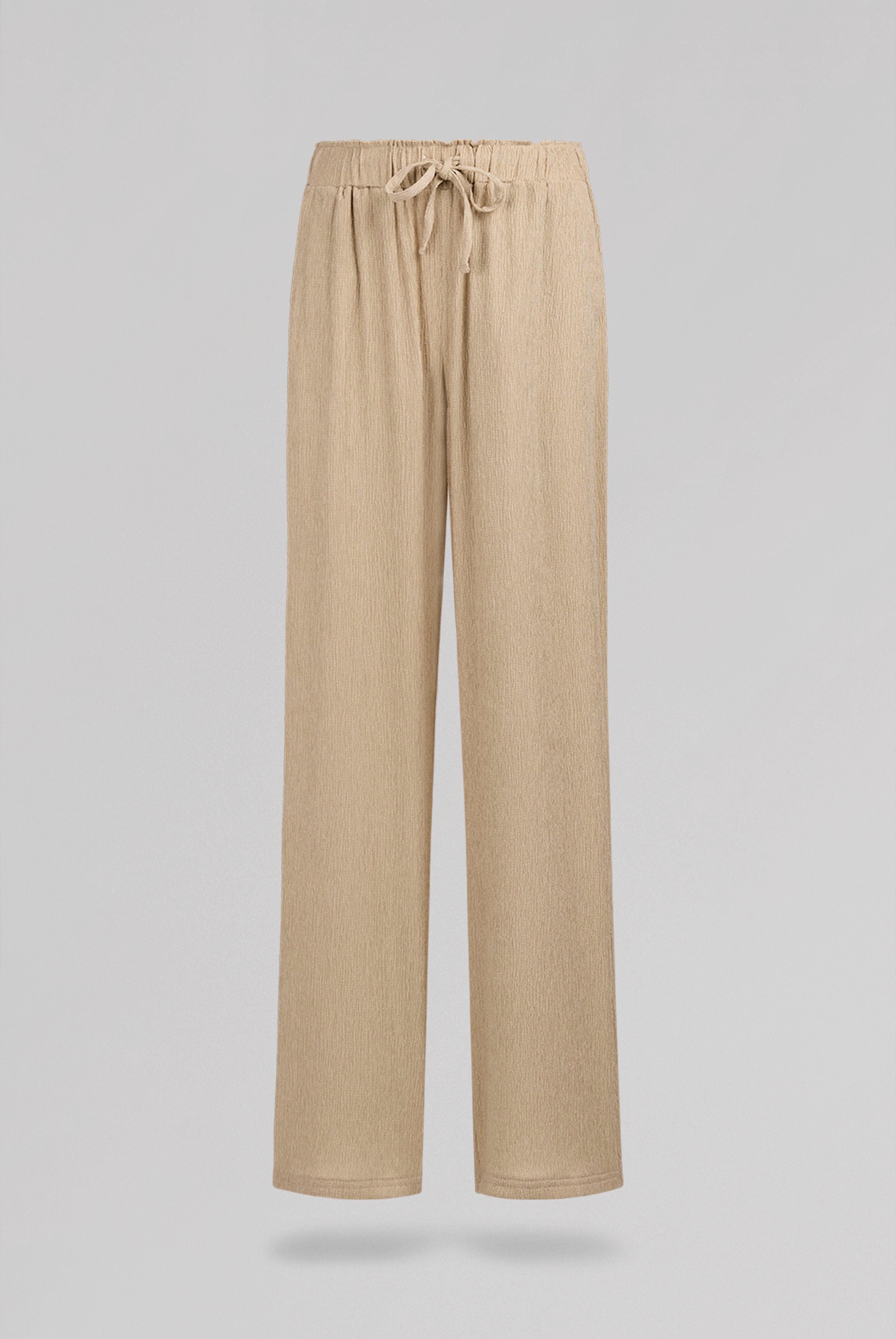 Teddy Smith P-Lynet pantalon large femme beige fluide