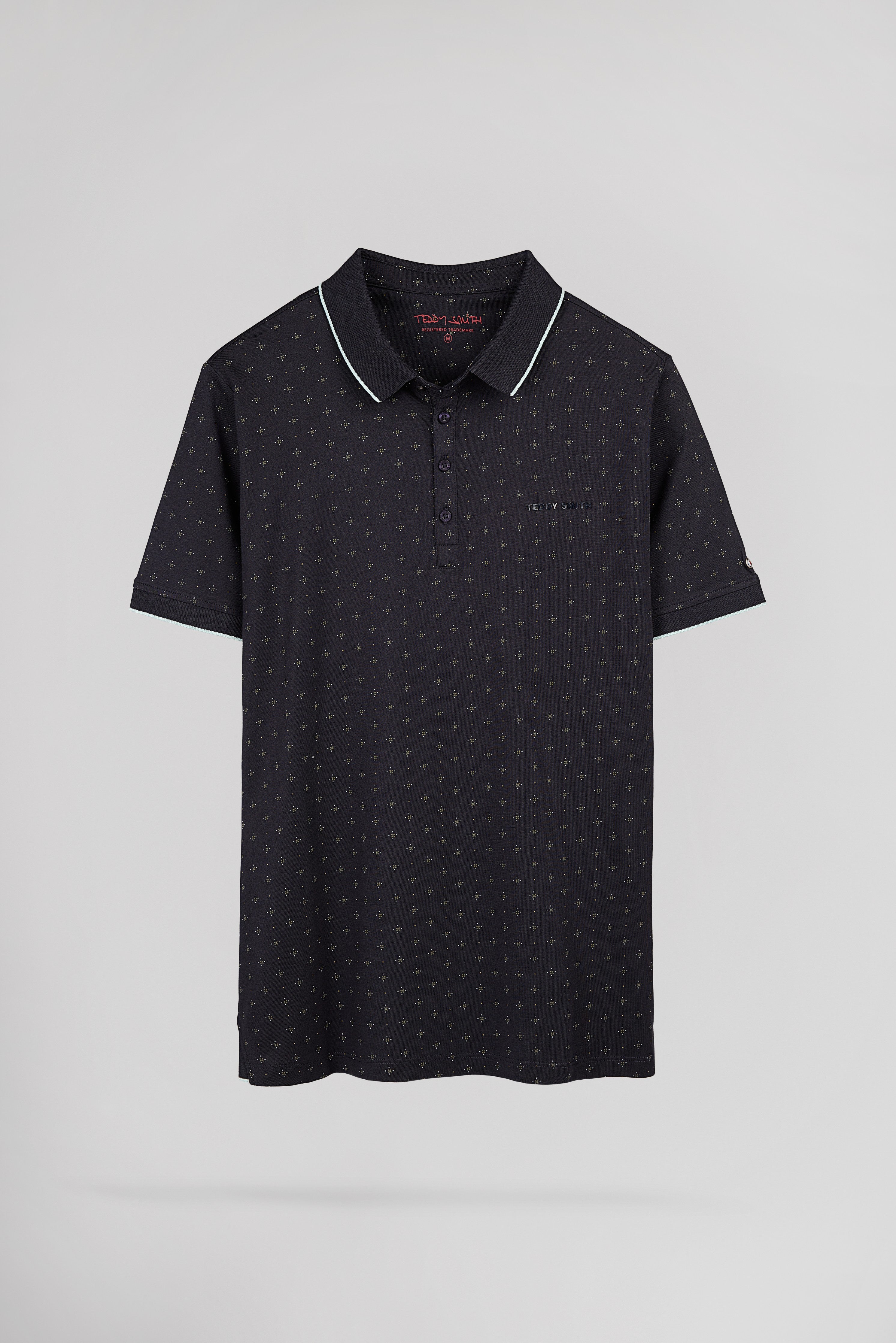 Teddy Smith Pasy 2 MC polo homme bleu marine piqué