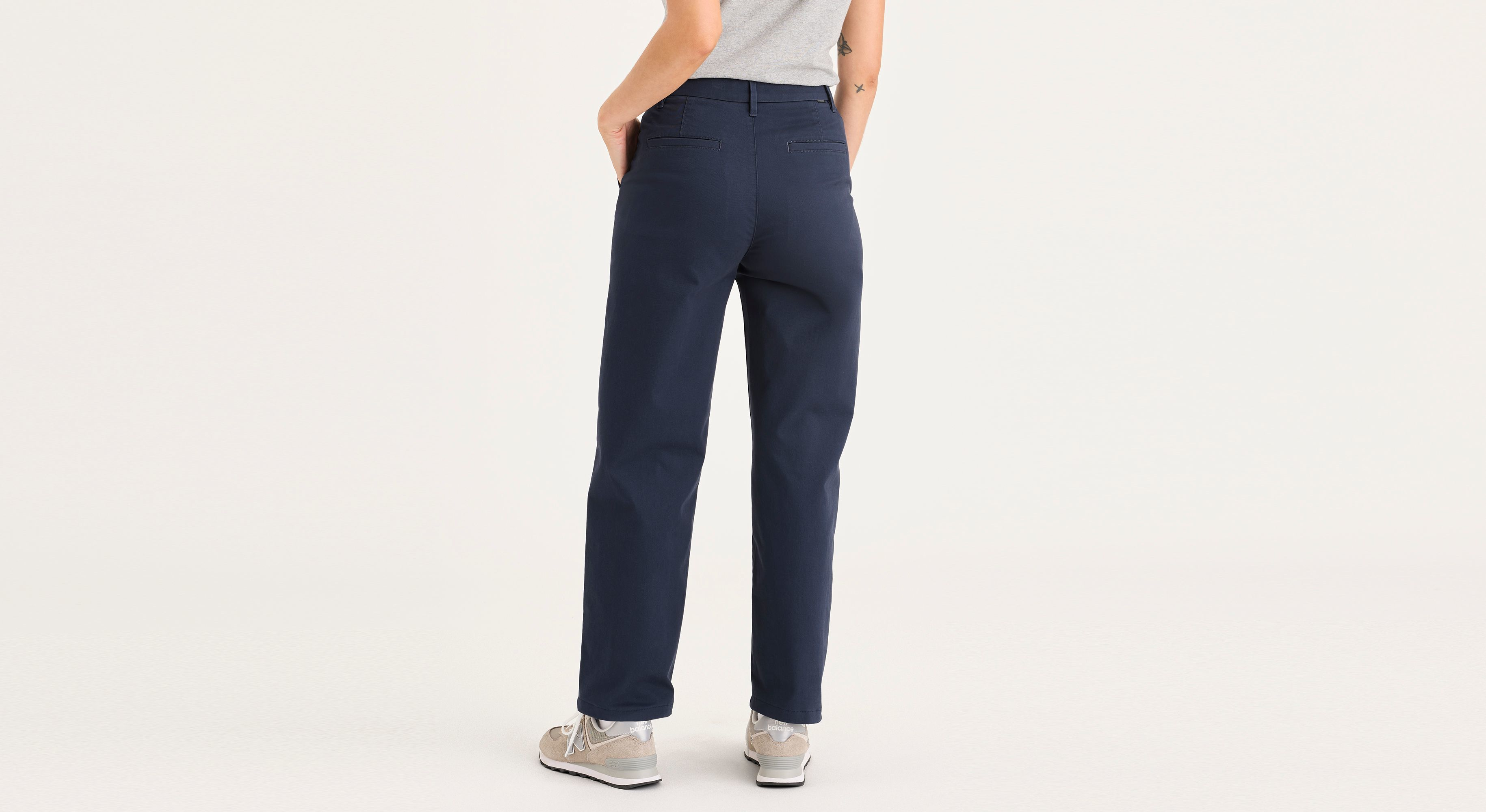 Dockers Blake chino taille haute bleu marine coupe droite