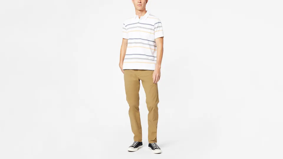 Dockers Crafted Khaki chino slim marron Ermine