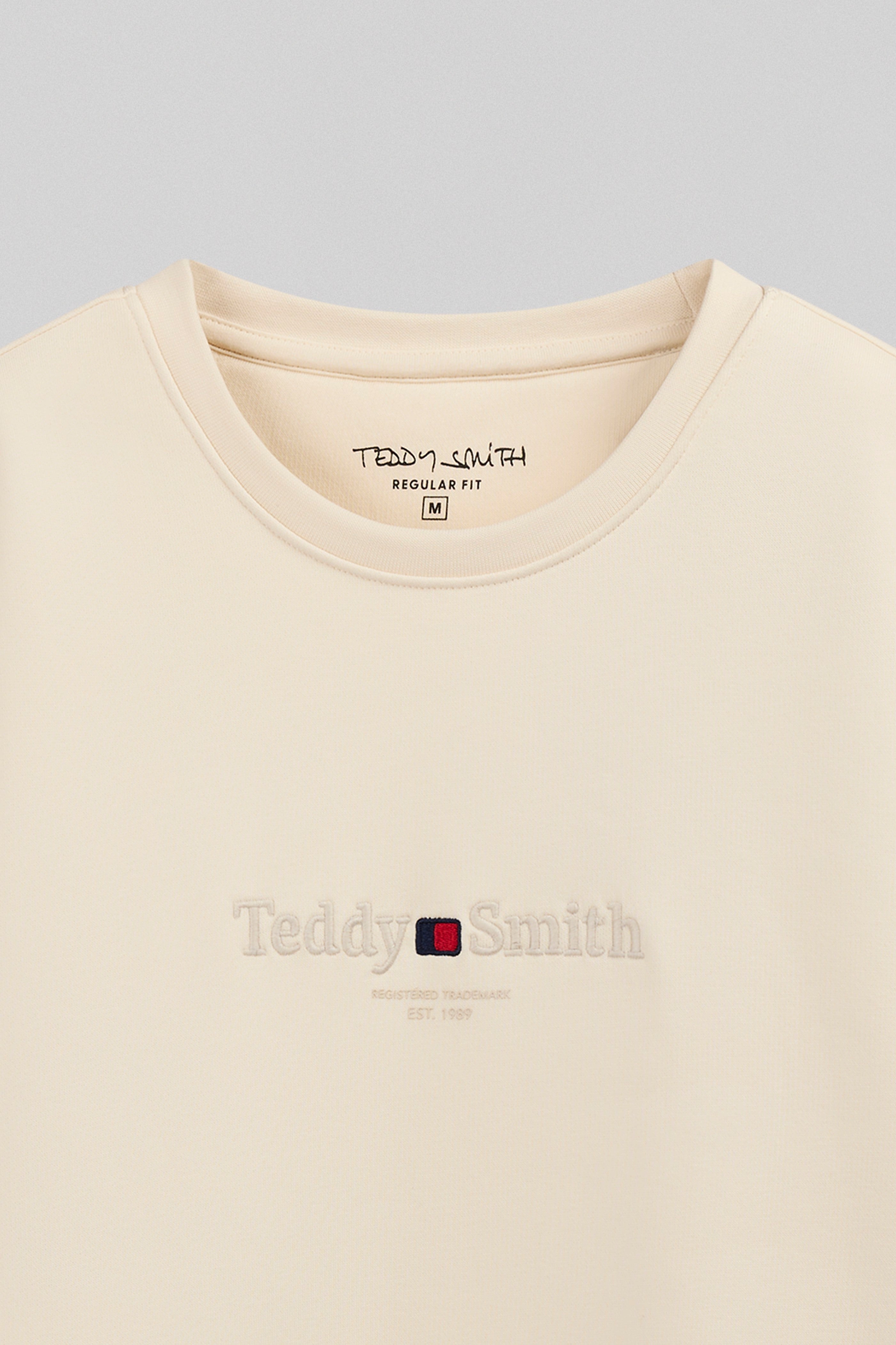 Teddy Smith S-Jim RC sweat homme beige naturel