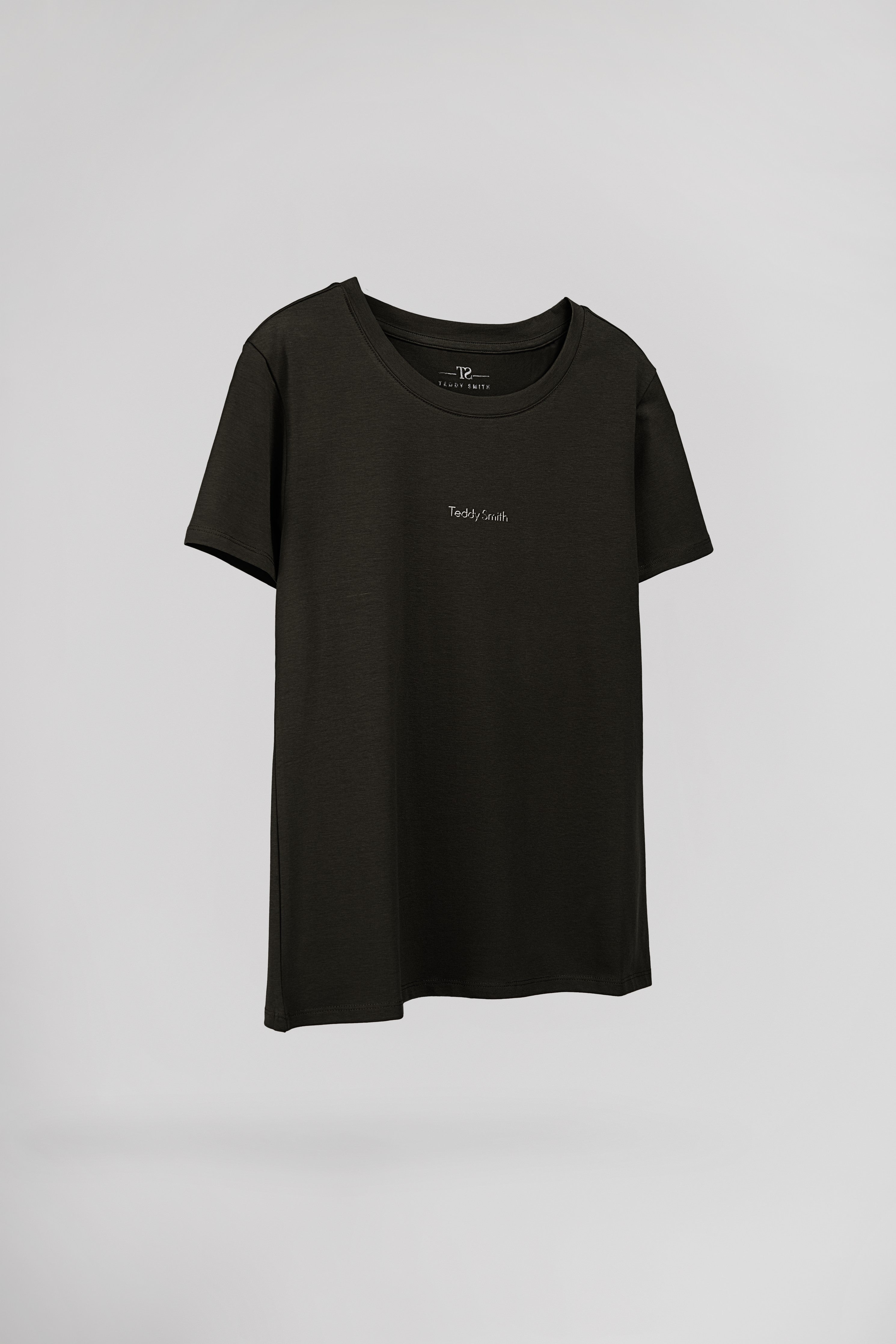 Teddy Smith T-Ribelle MC Noir t-shirt femme coton stretch