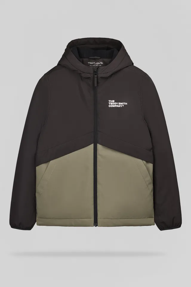Teddy Smith B-Hanso JR blouson garçon kaki bicolore
