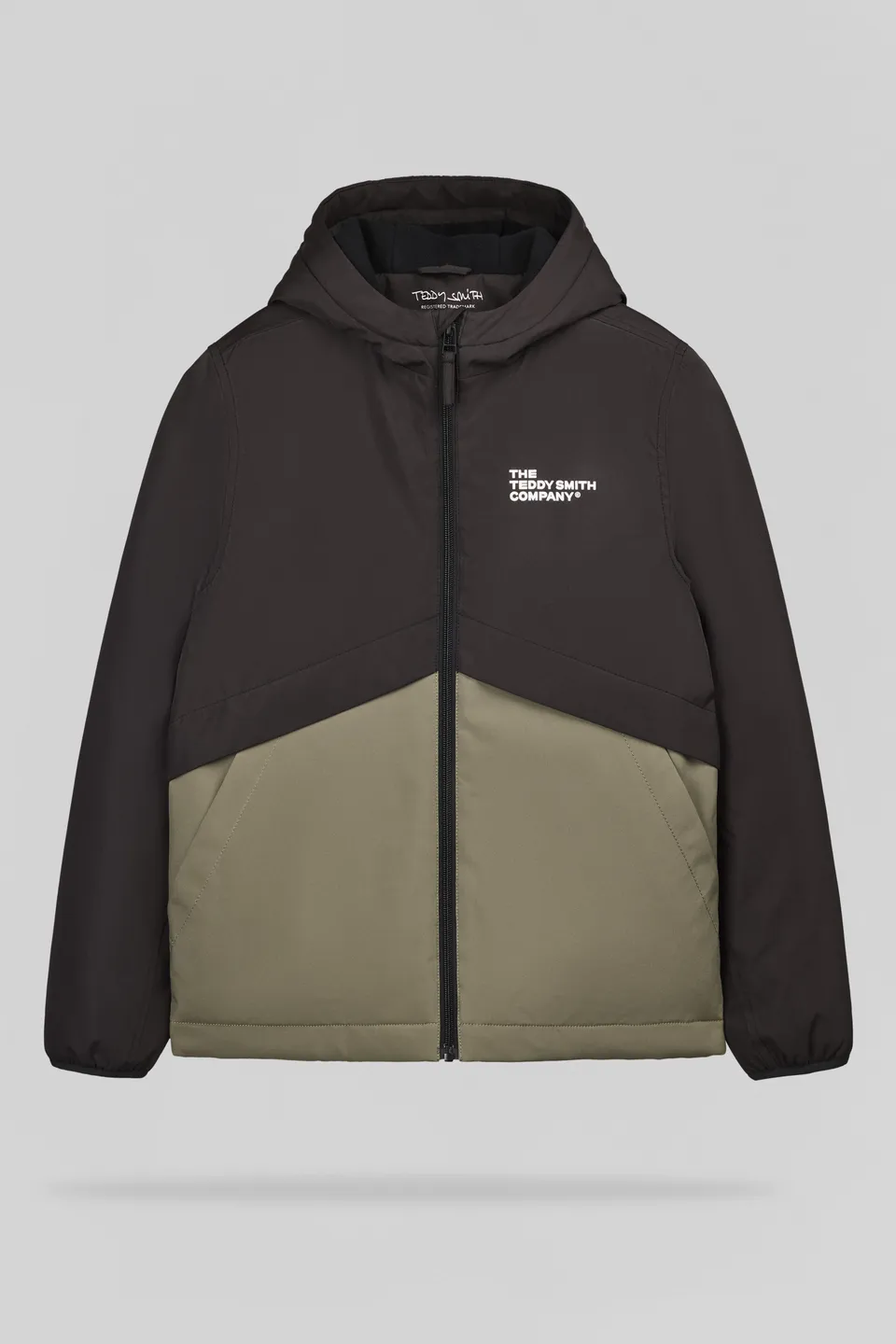Teddy Smith B-Hanso JR blouson garçon kaki bicolore