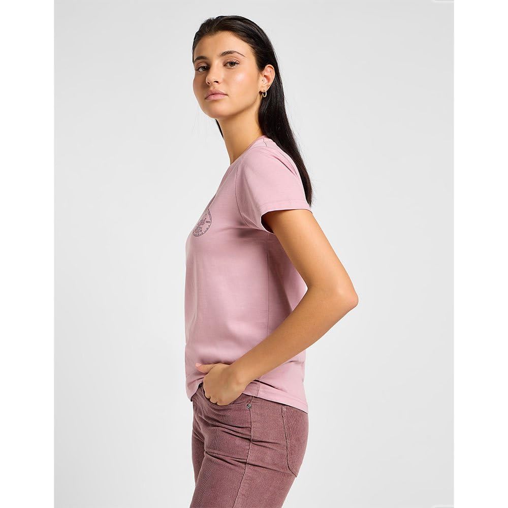 Lee Small Logo Tee tee-shirt femme Pretty Plum coupe regular