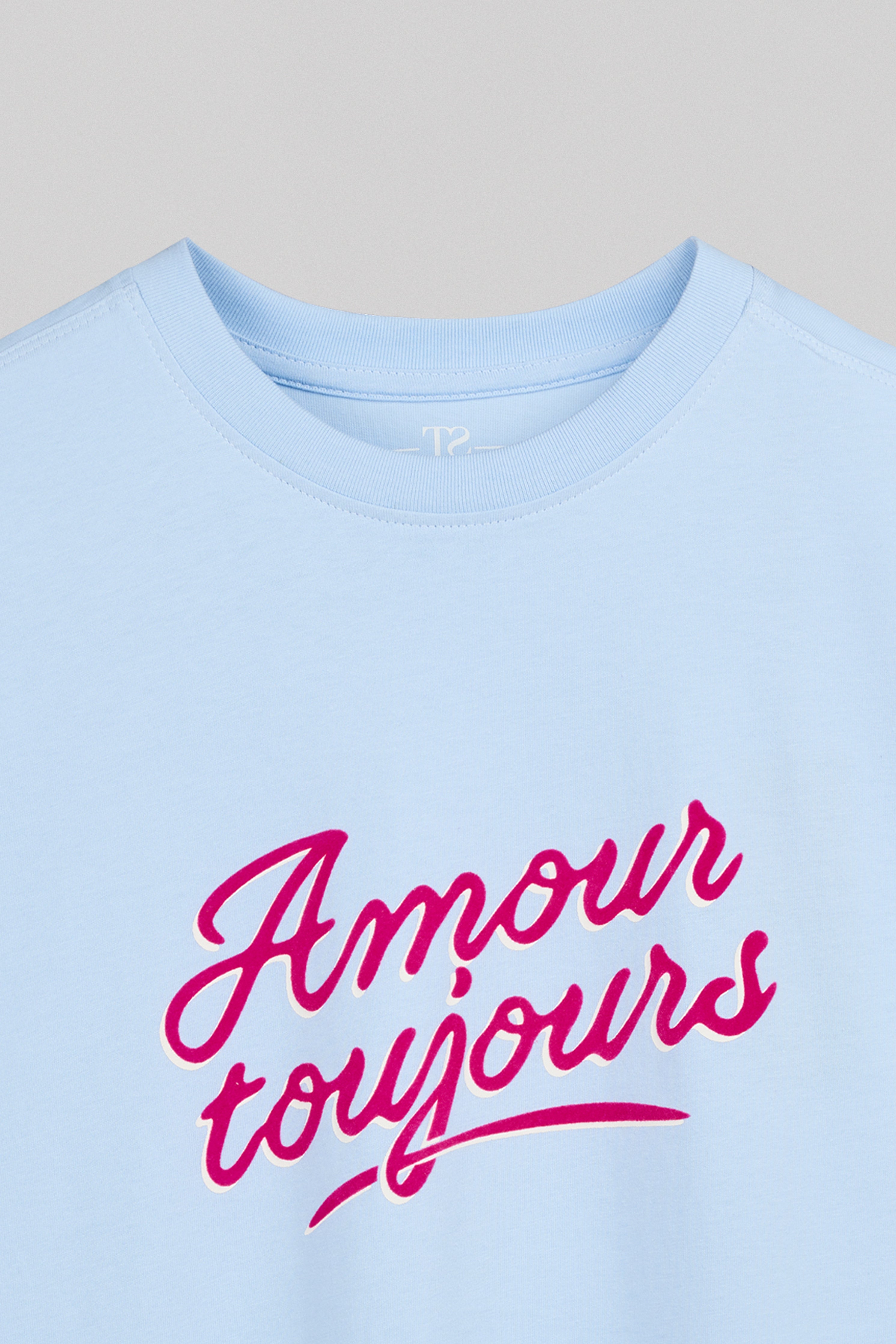 Teddy Smith T-Amour MC JR t-shirt bleu ciel fille