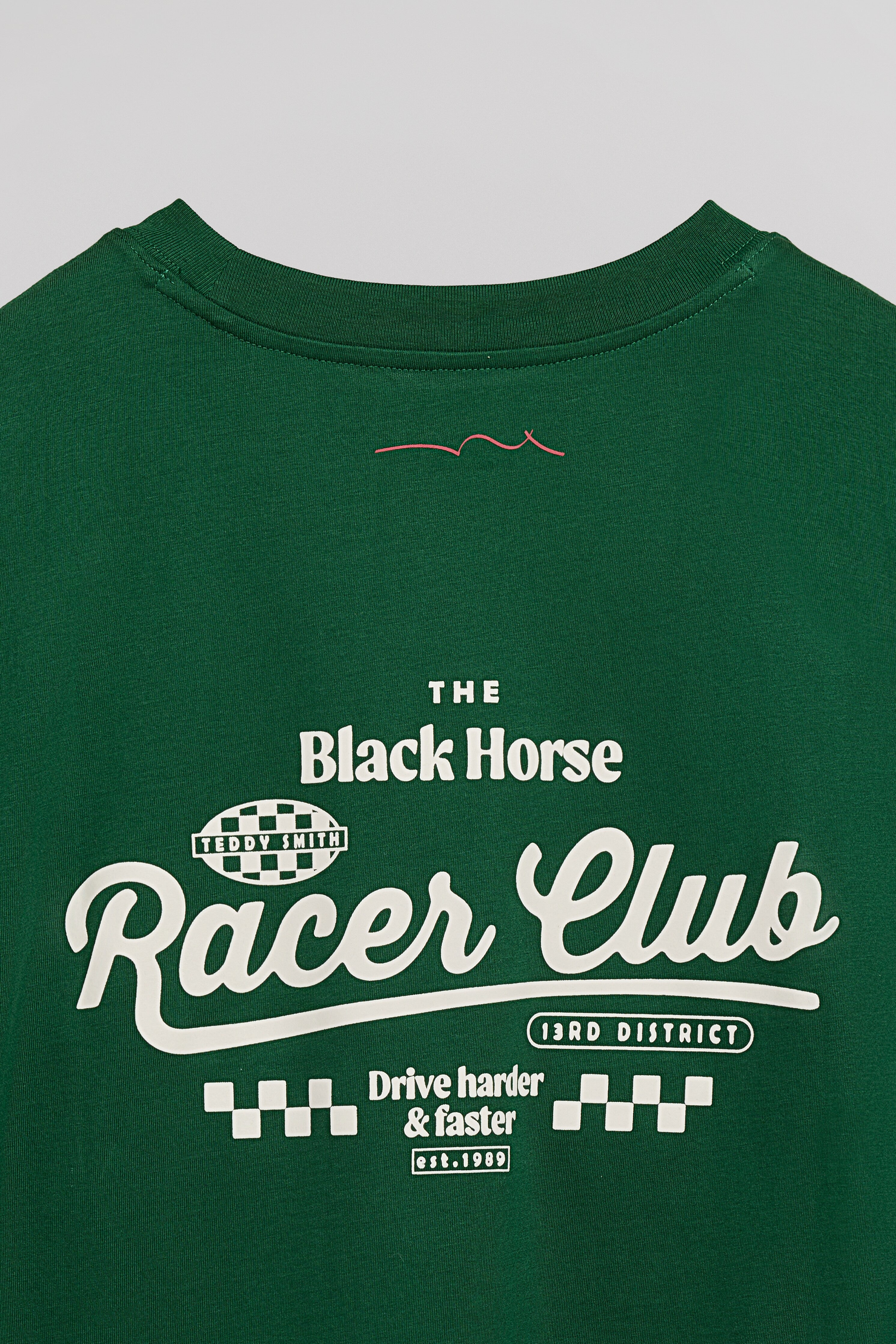 Teddy Smith T-Racer MC t-shirt homme vert coupe ample