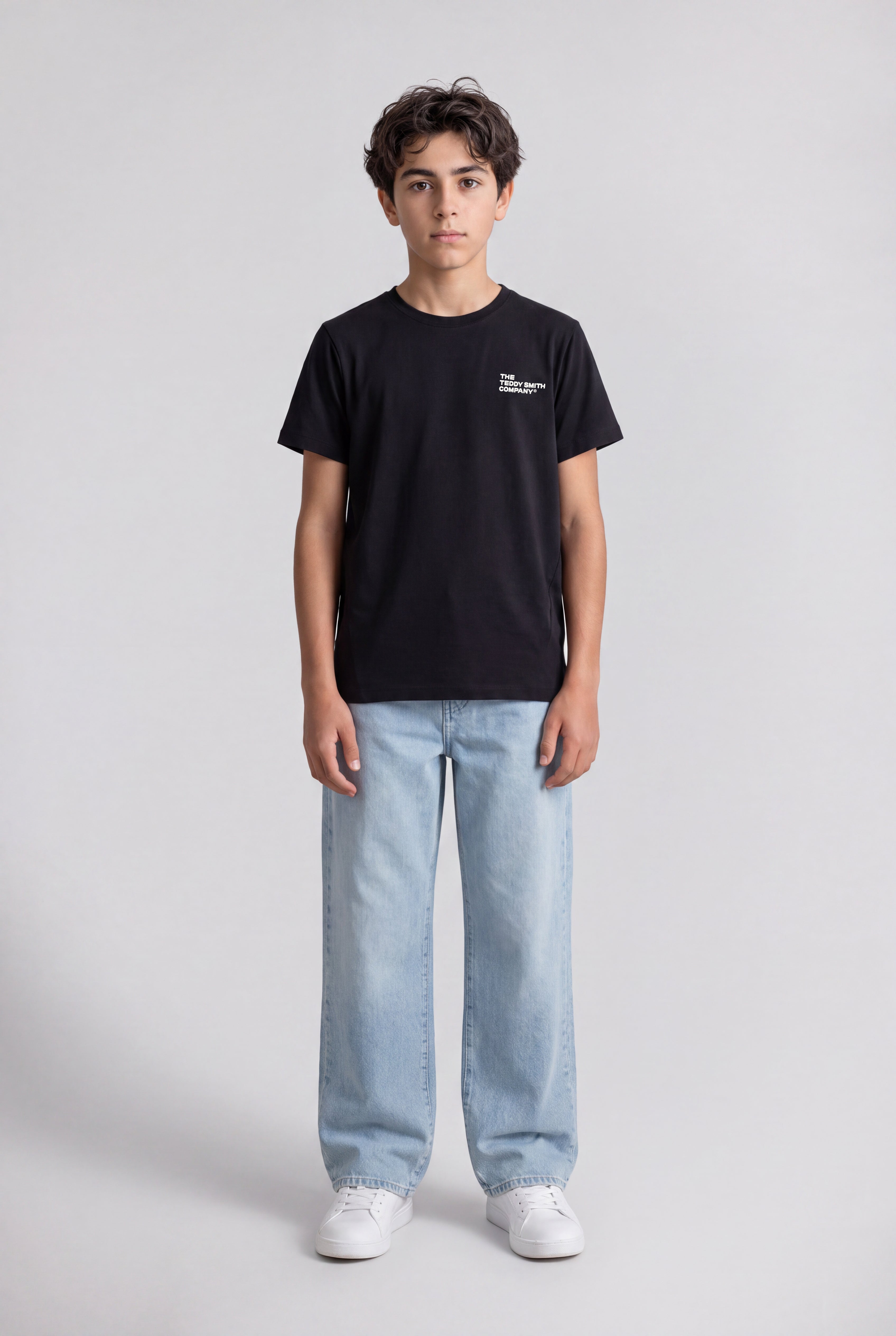 Teddy Smith T-Company MC JR t-shirt Noir coton stretch