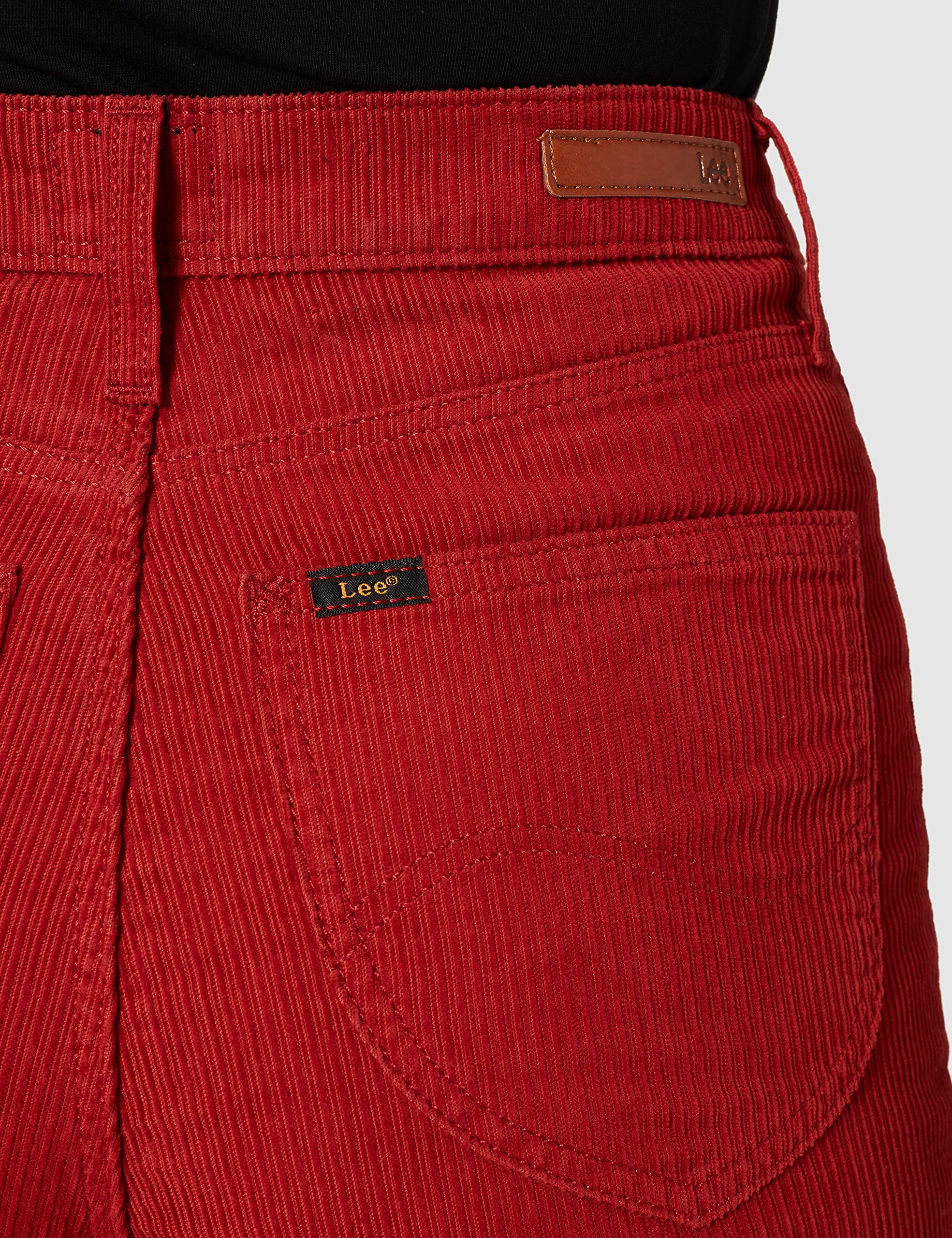 Lee Wide Leg jean large femme rouge ocre 27W x 35L