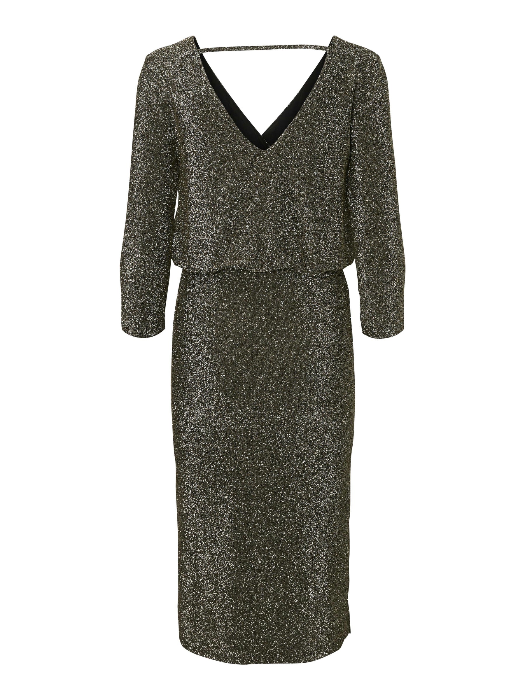 Noisy May robe paillettes 3/4 col V soirée stretch