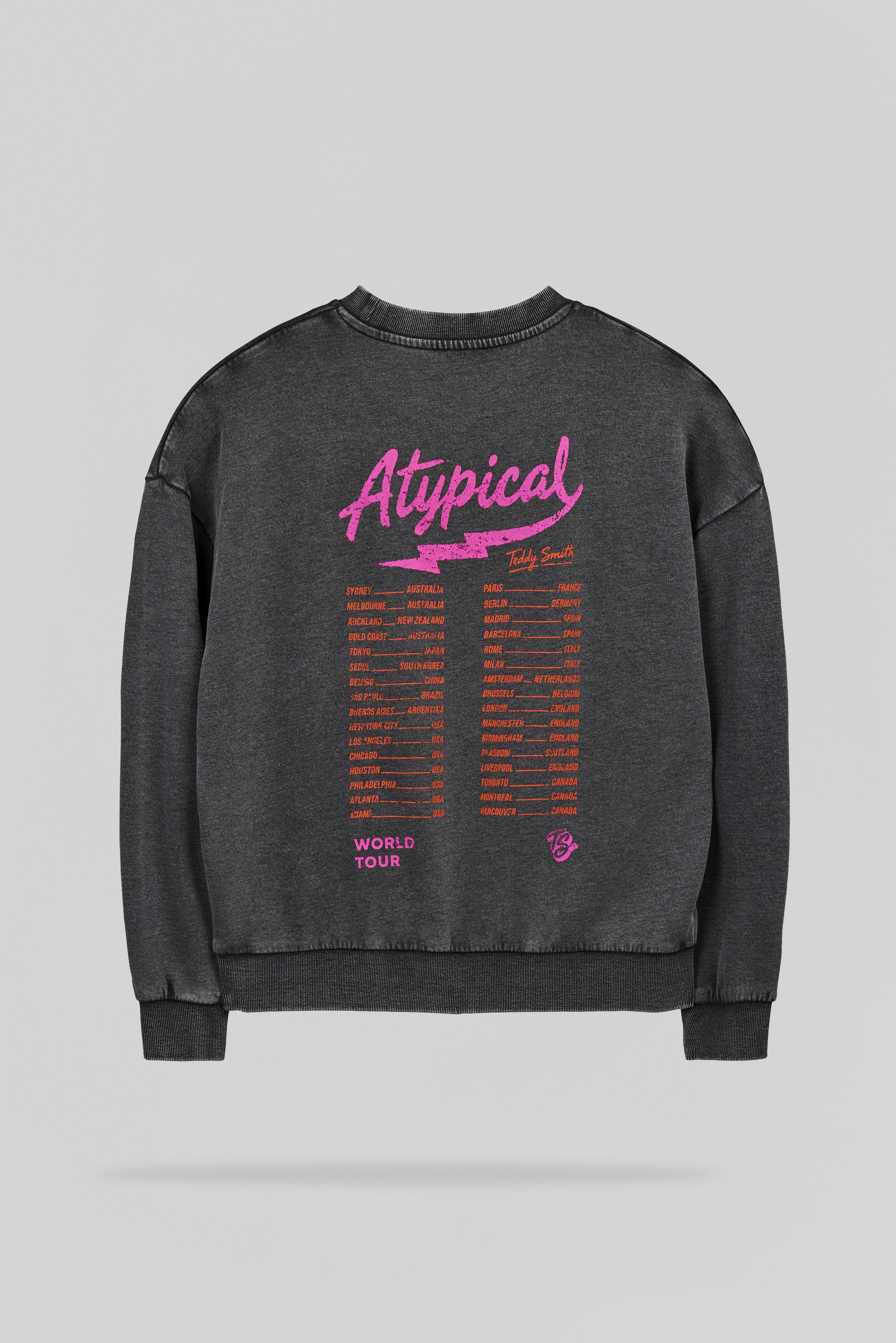 Teddy Smith S-Atypical RC Noir sweat femme noir ample